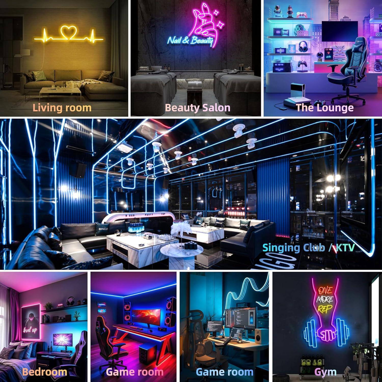 Luces de Cuerda LED Neón 5M XSY - Impermeables y Flexibles