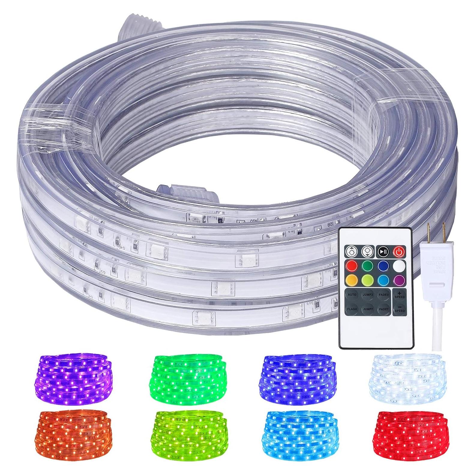 Tira de Luces LED RGB 5m T&P Designs, Impermeable, Control Remoto
