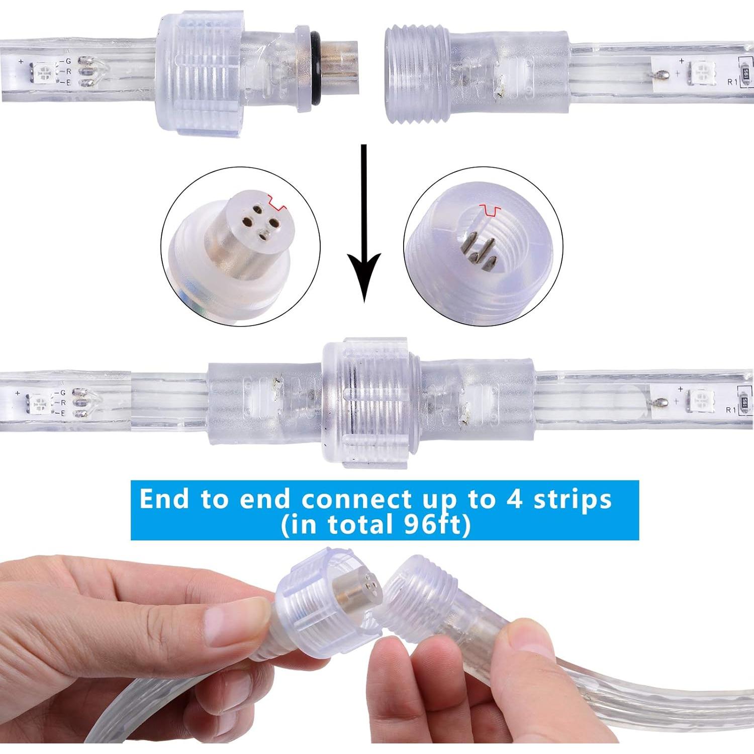 Tira de Luz LED RGB 5m Areful con Control Remoto y Resistente al Agua