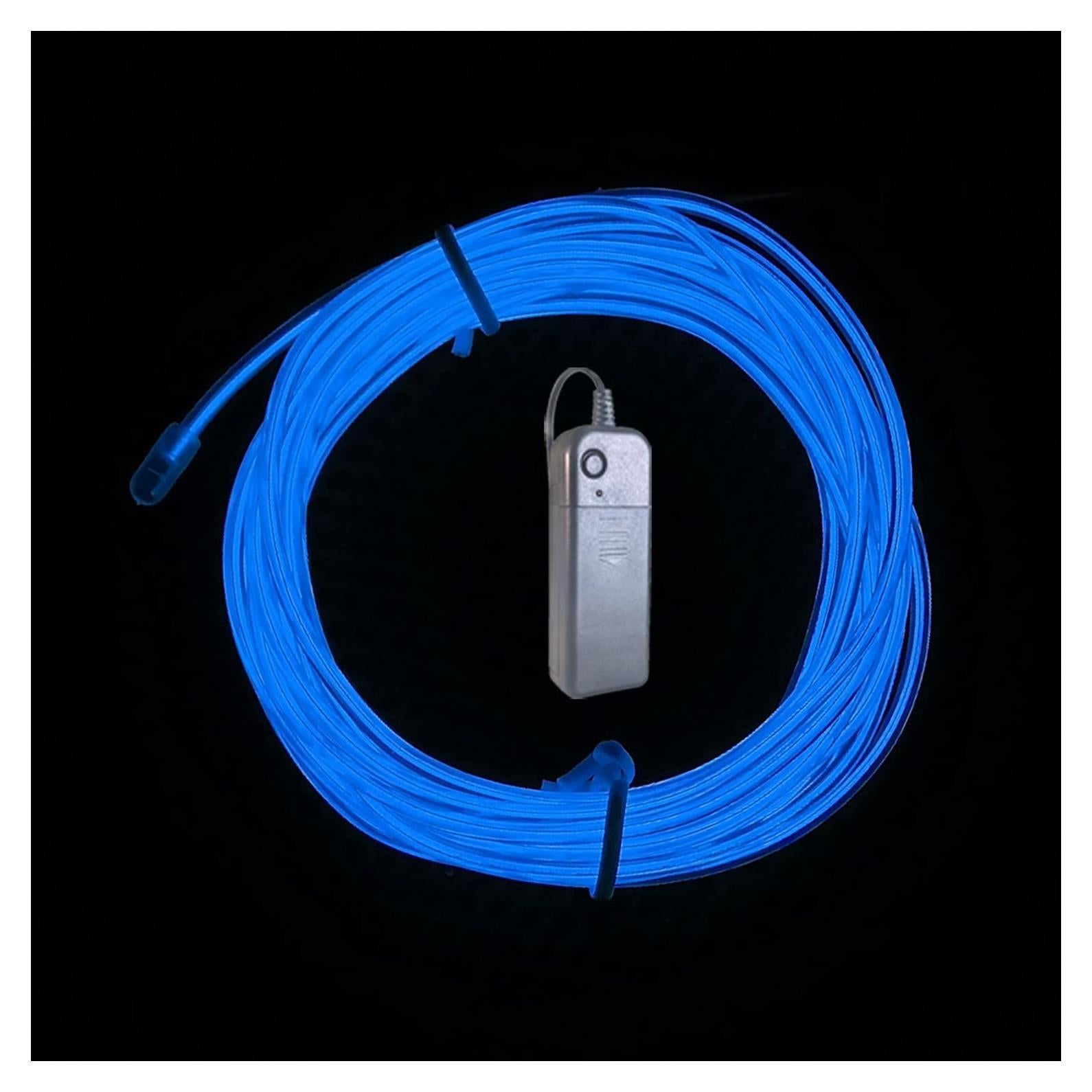 Alambre Neón Azul 5m TiTiToo Flexible para Decoración DIY