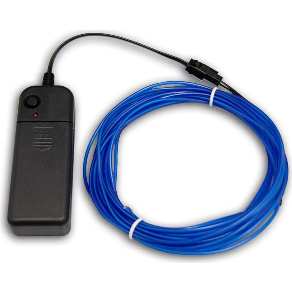 Alambre Neón Azul 5m TiTiToo Flexible para Decoración DIY