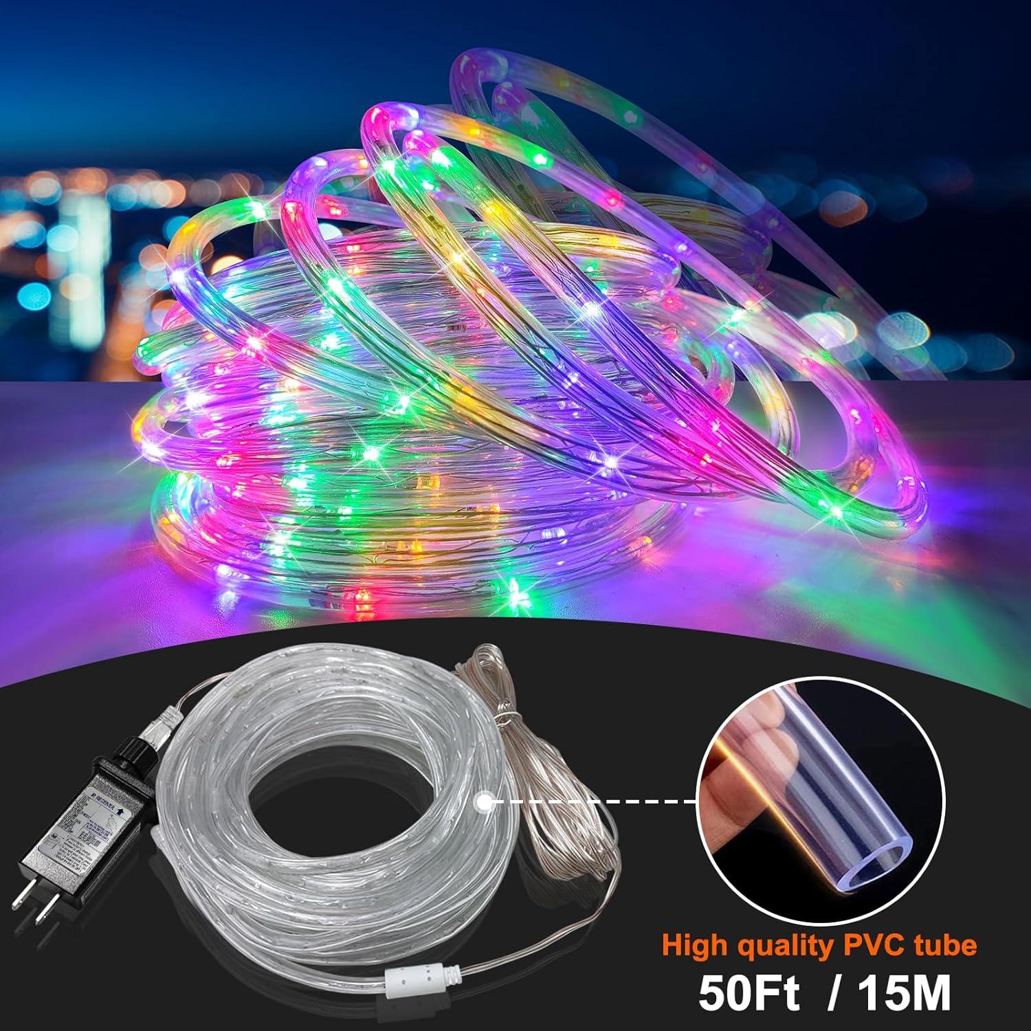 Luces de Cuerda LED SINGCHUNGTE 15m 16 Colores Control Remoto