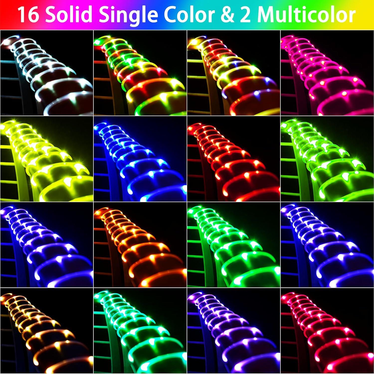 Luces de Cuerda Solares 99FT Nazuwke 300 LED RGB Control Remoto