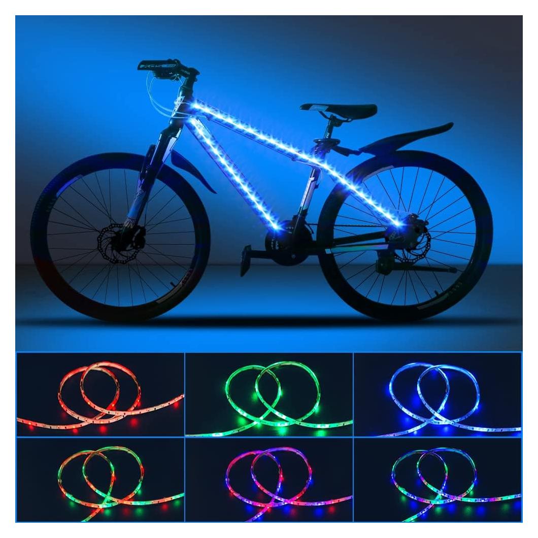Luces LED para Bicicleta DANCRA RGB, Tira de 80cm Impermeable
