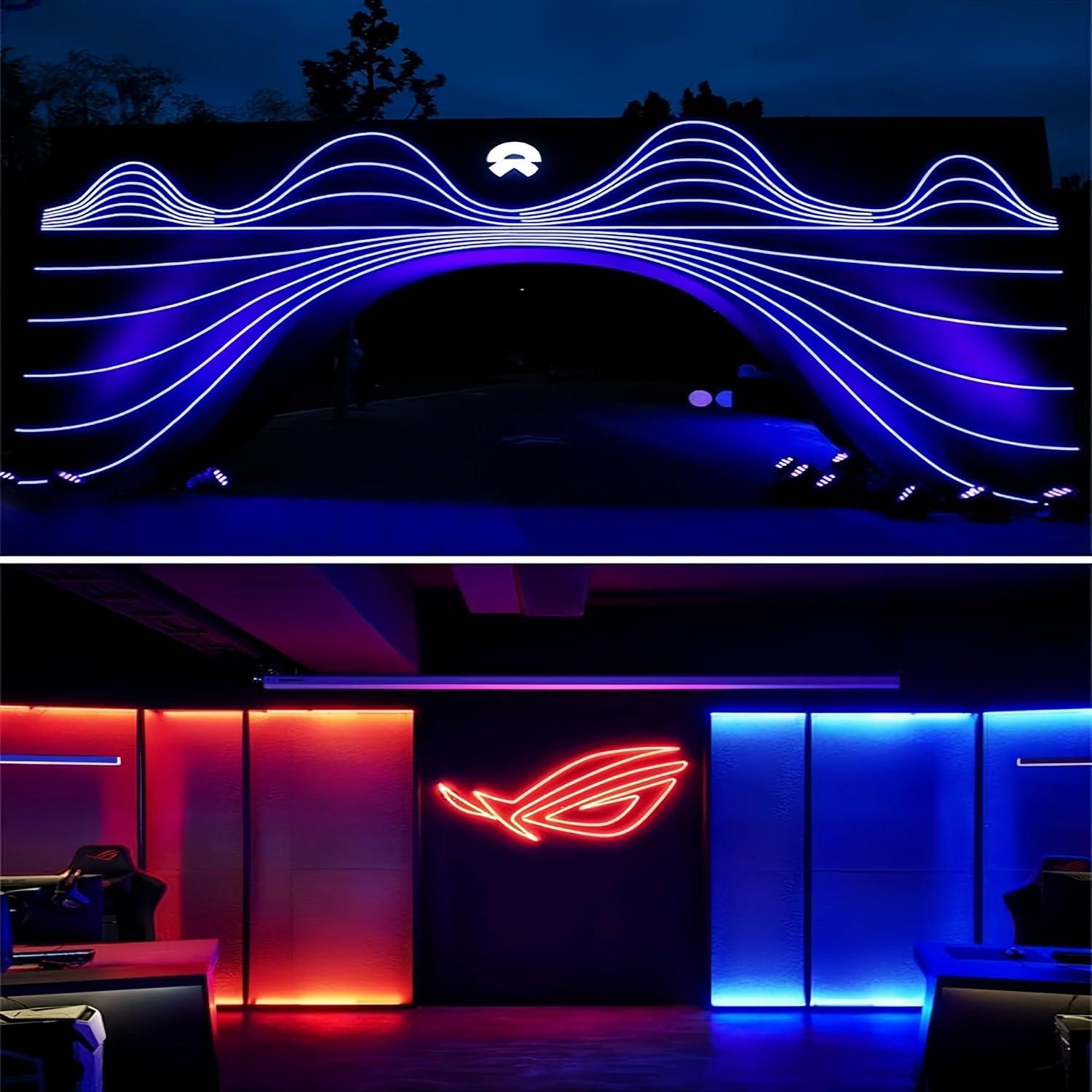 Canal LED de Silicona KSDLMPA 10M IP67 para Tiras 8-10mm