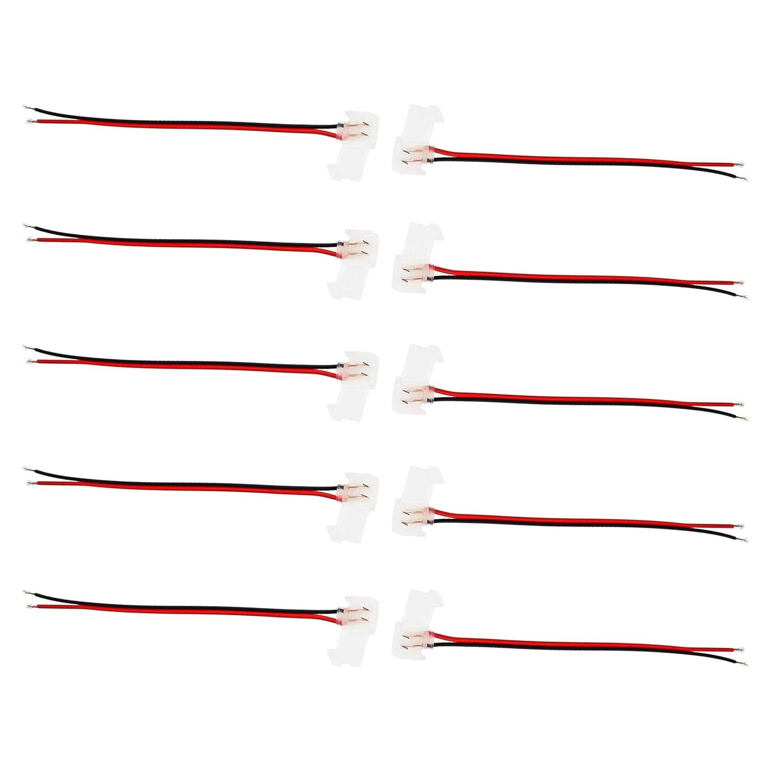 Kit de Conectores Flexibles LED 12V 10 Piezas Clips Impermeables