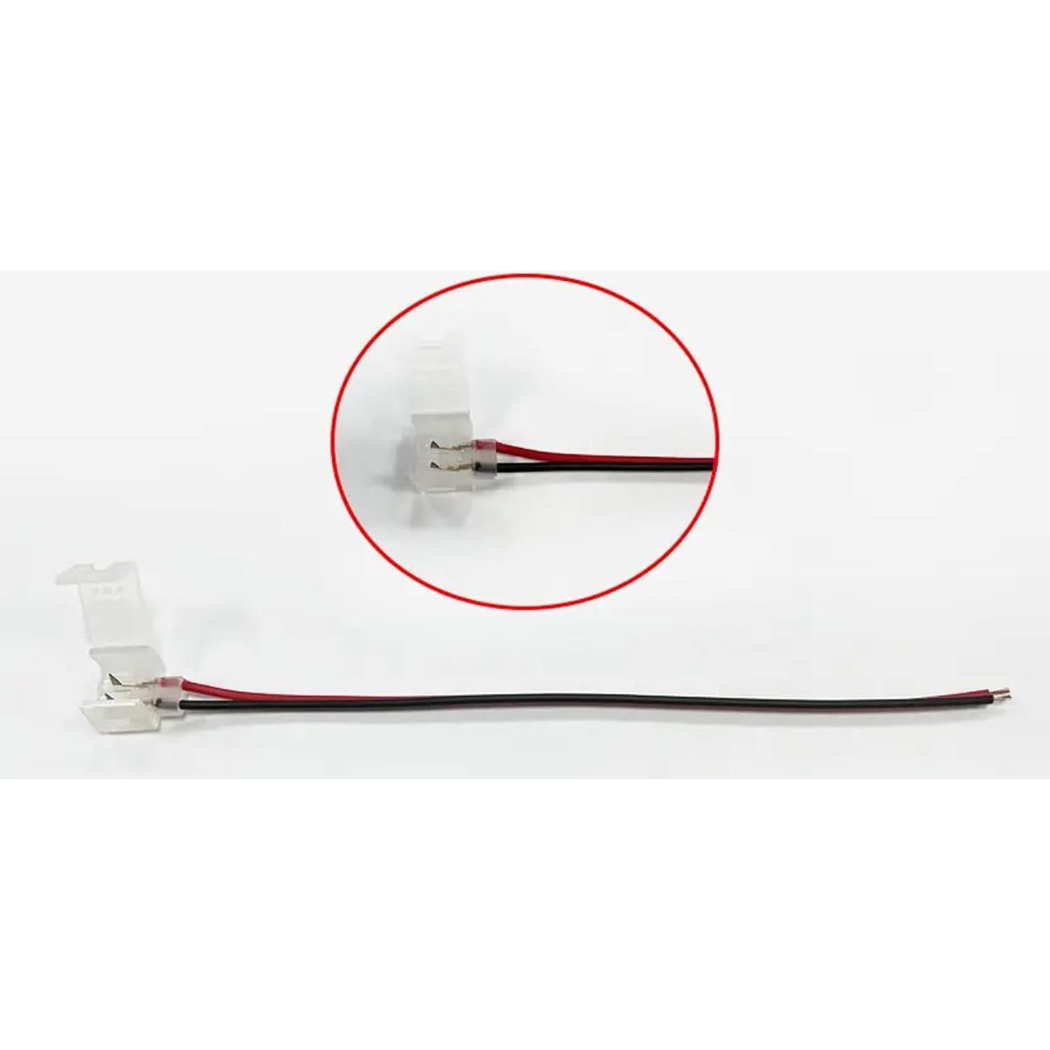 Kit de Conectores Flexibles LED 12V 10 Piezas Clips Impermeables