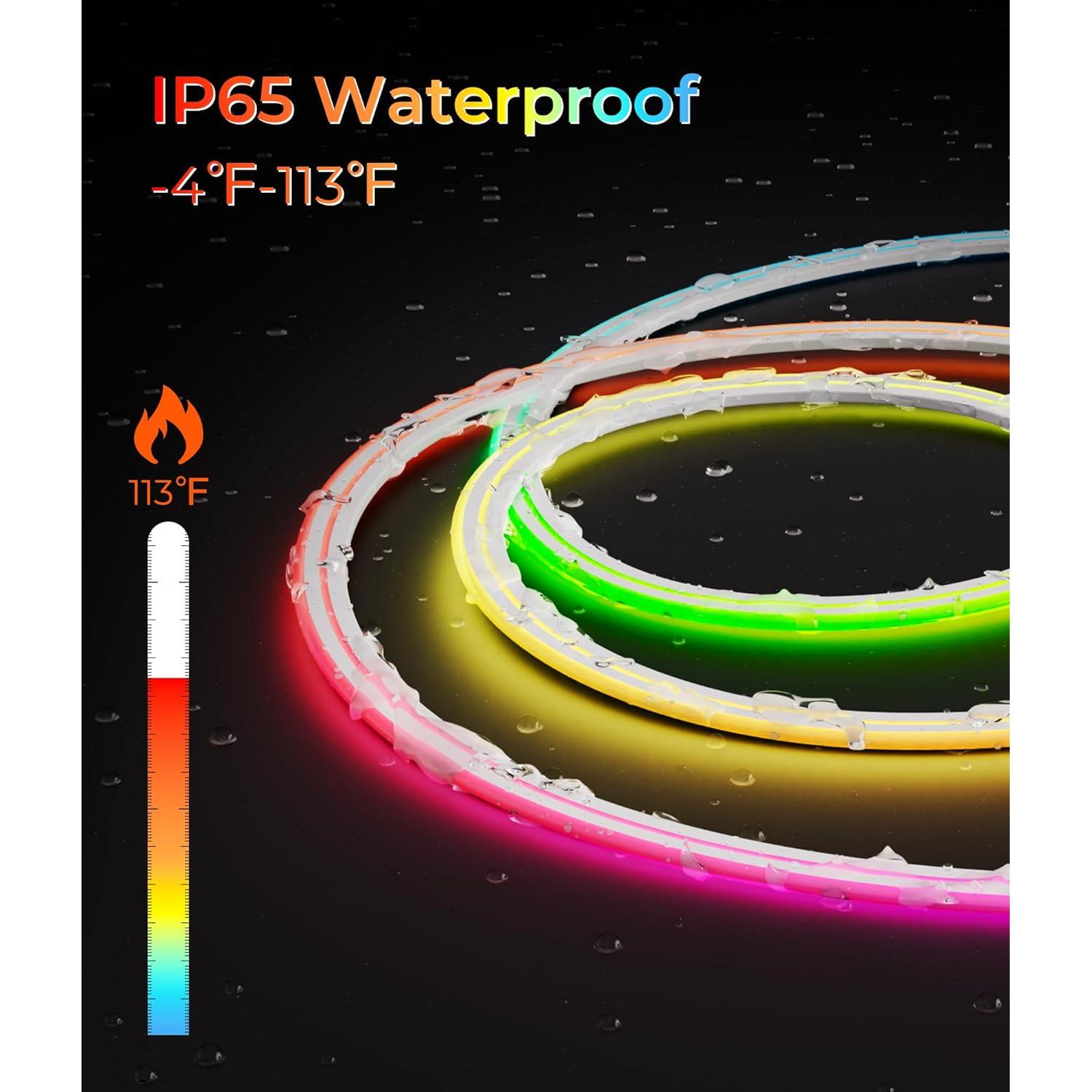 Tira de Luz LED Neón 5M DeckTok RGB Impermeable IP65