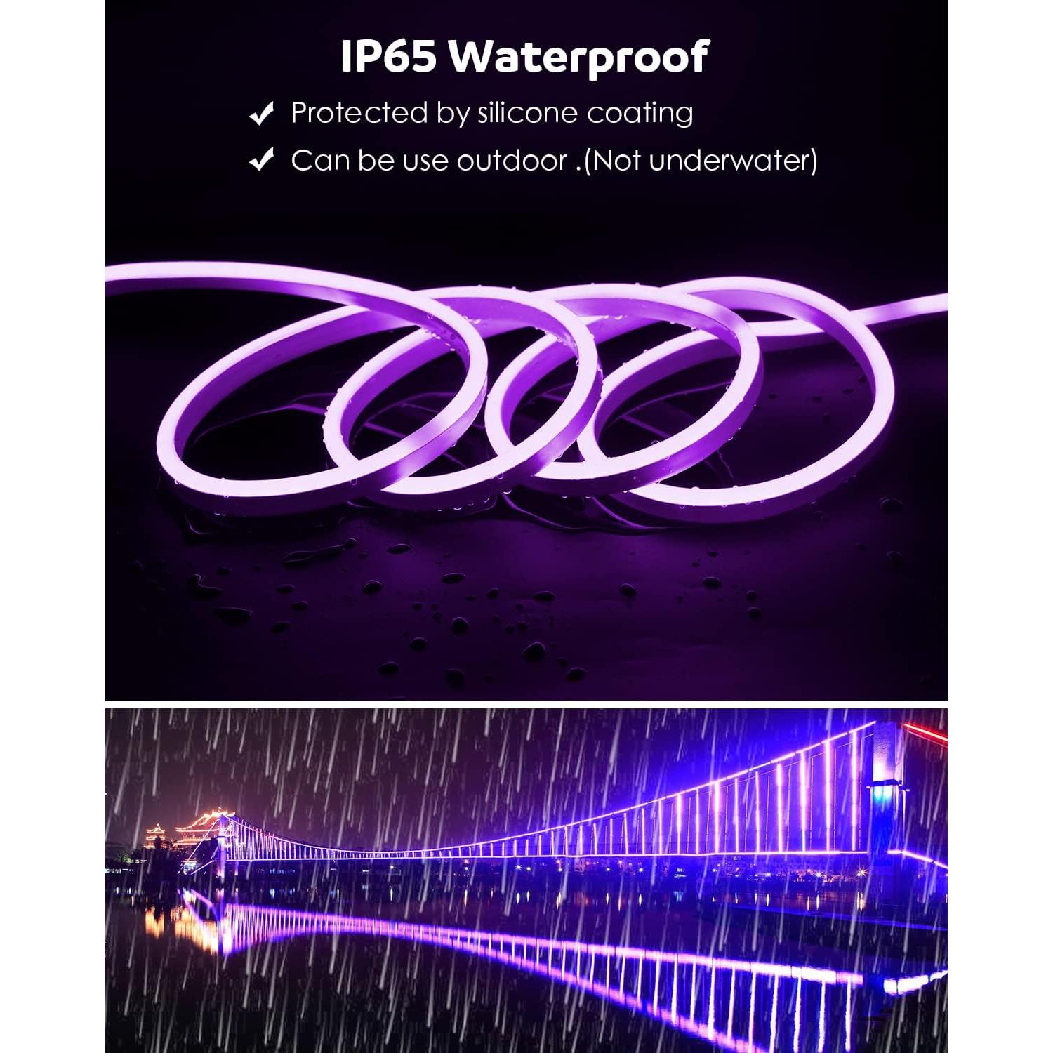 Cinta LED Neon RGB 5M Aclorol Impermeable Control Remoto