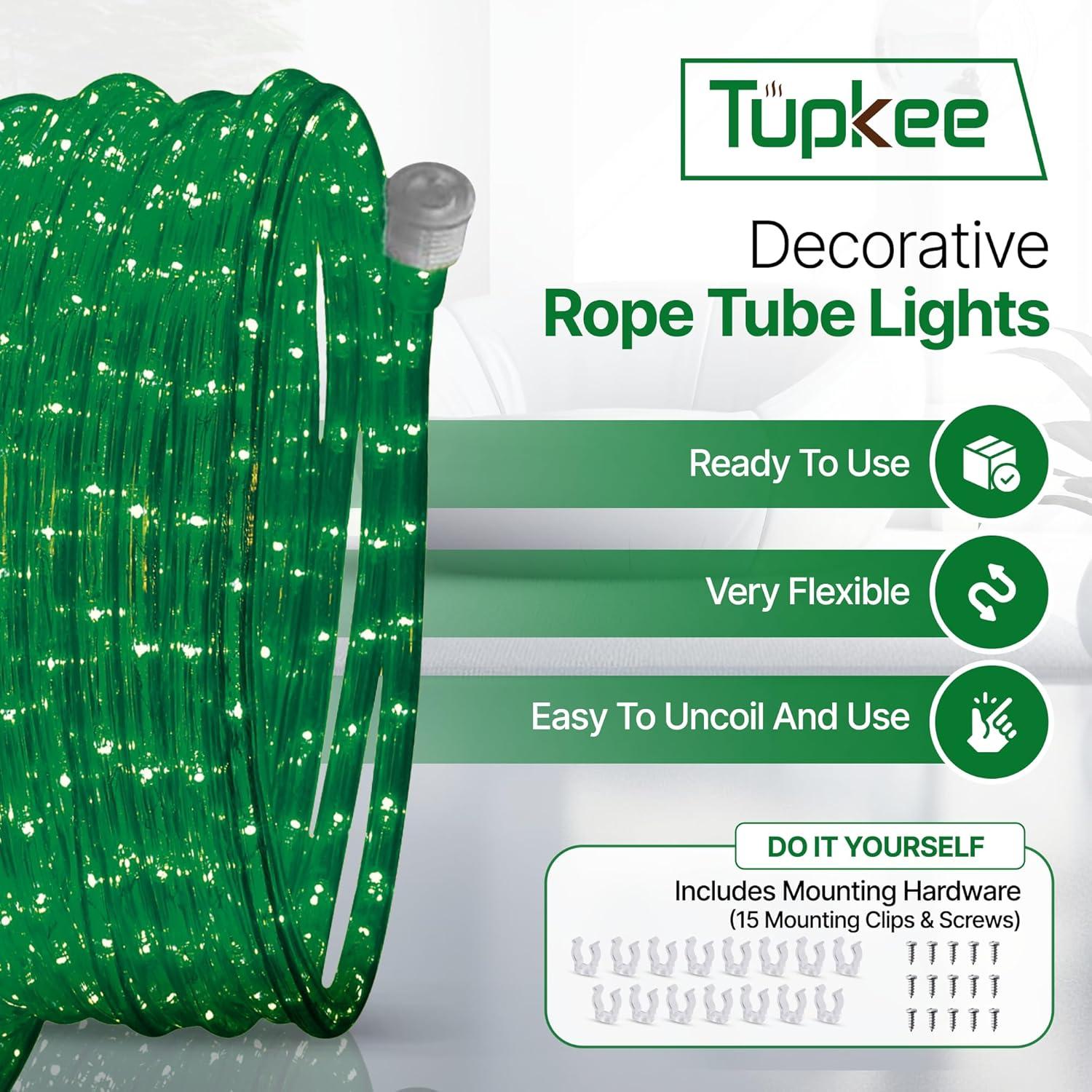 Luces de Cuerda LED Tupkee Verde 7.3m 144 Bombillas IP65