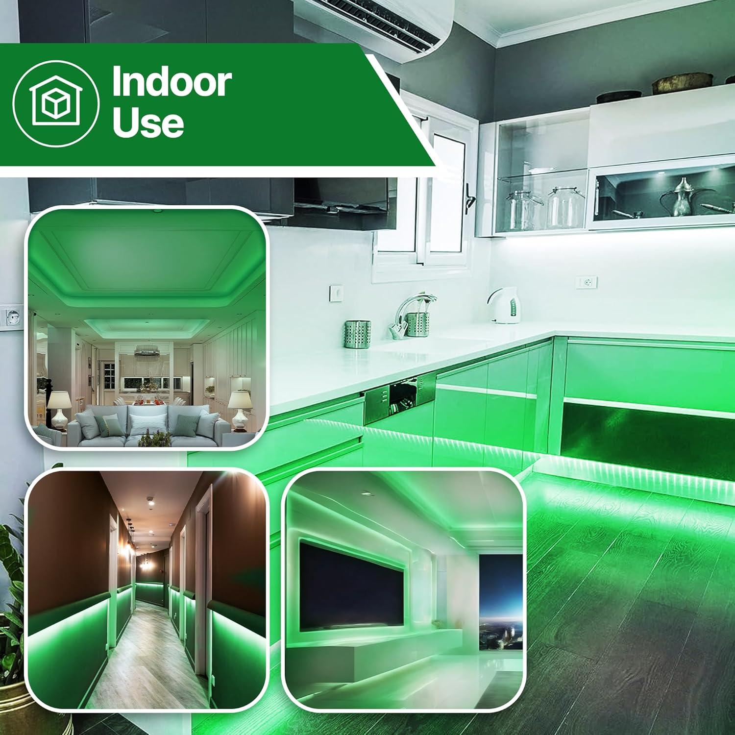 Luces de Cuerda LED Tupkee Verde 7.3m 144 Bombillas IP65