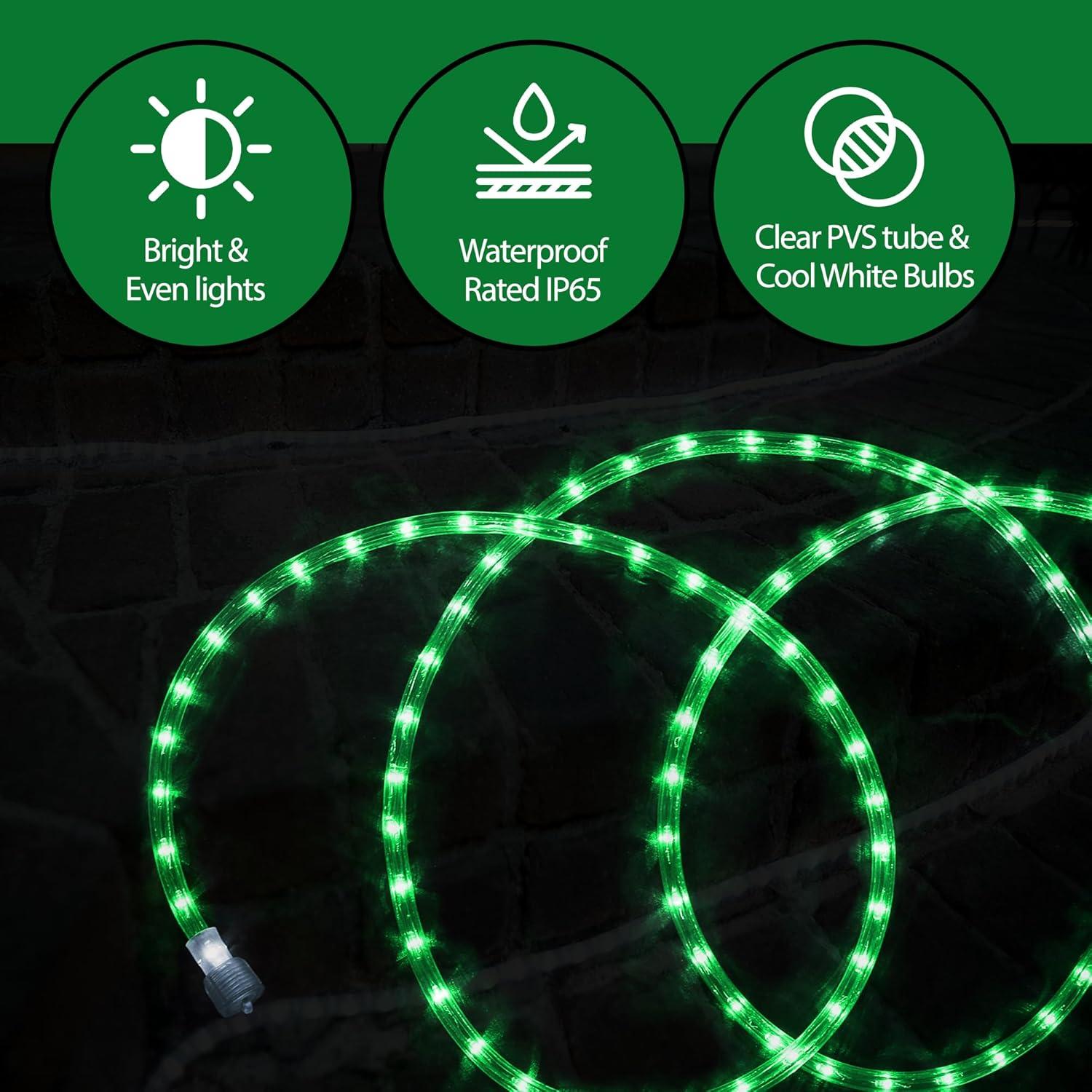 Luces de Cuerda LED Tupkee Verde 7.3m 144 Bombillas IP65