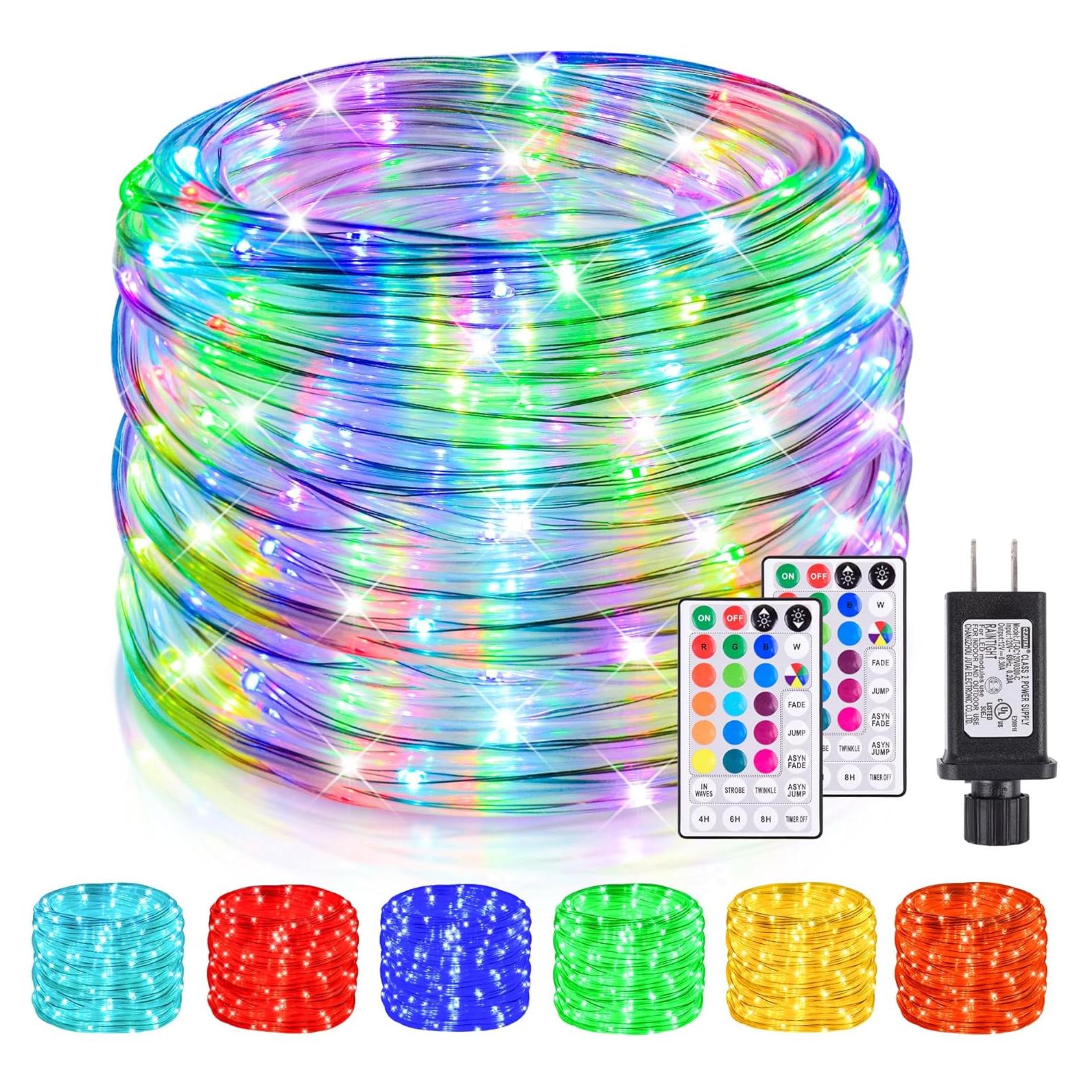 Luces de Cuerda LED 30m Nazuwke, 300 LEDs Multicolor IP68