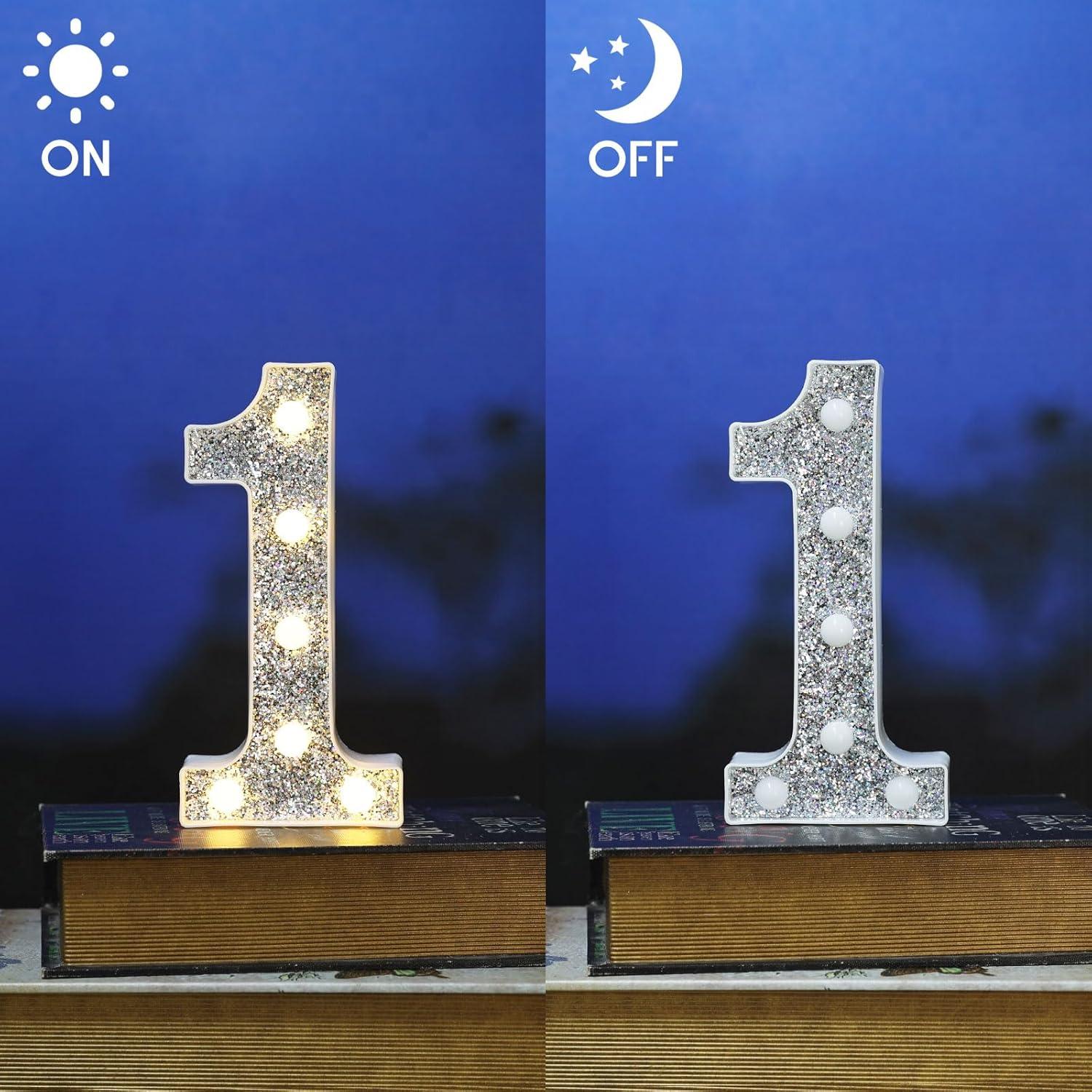 Letras Iluminadas LED Marquee KANLONG - 26 Letras + 10 Números