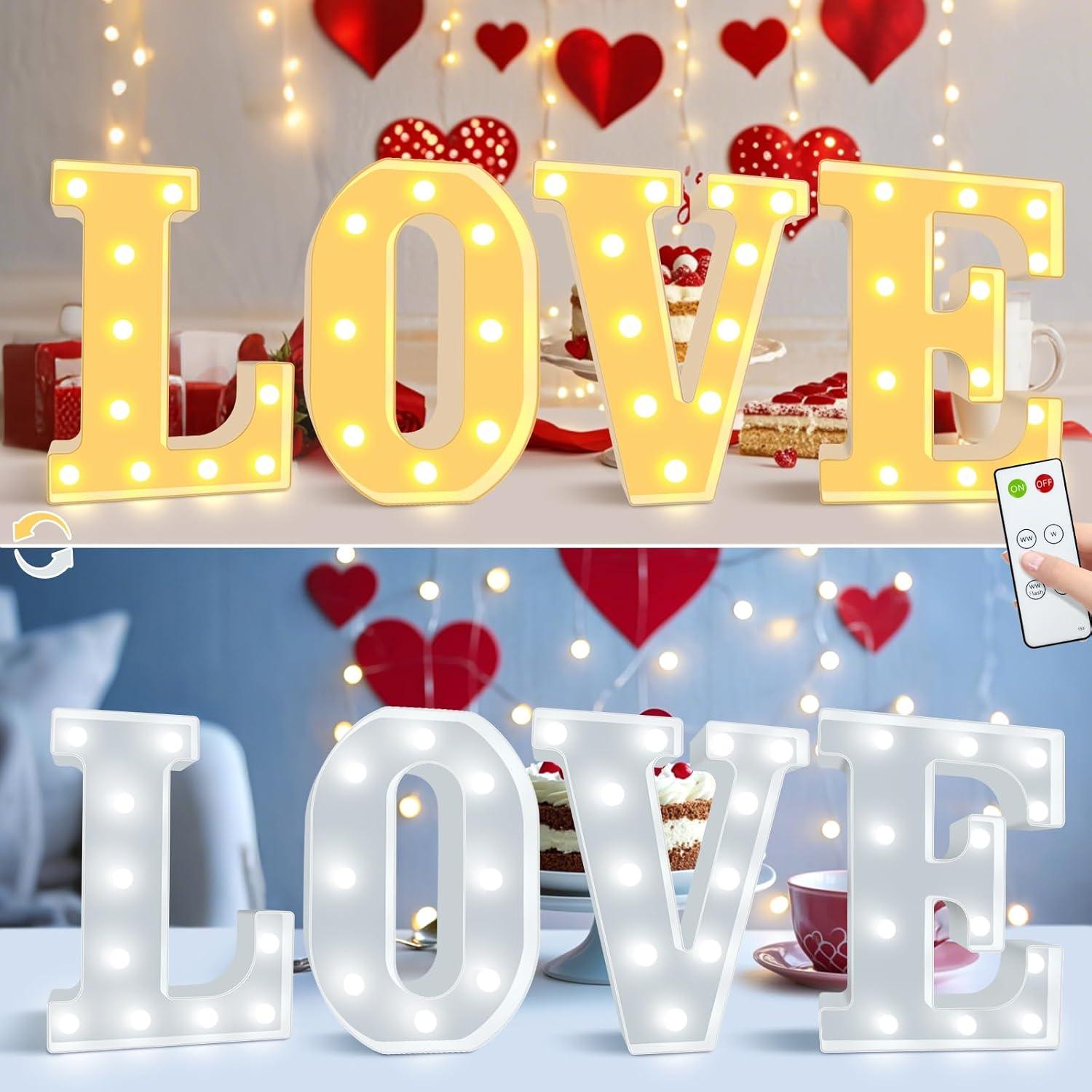 Letras Iluminadas Elnsivo E - Cartel LED Control Remoto