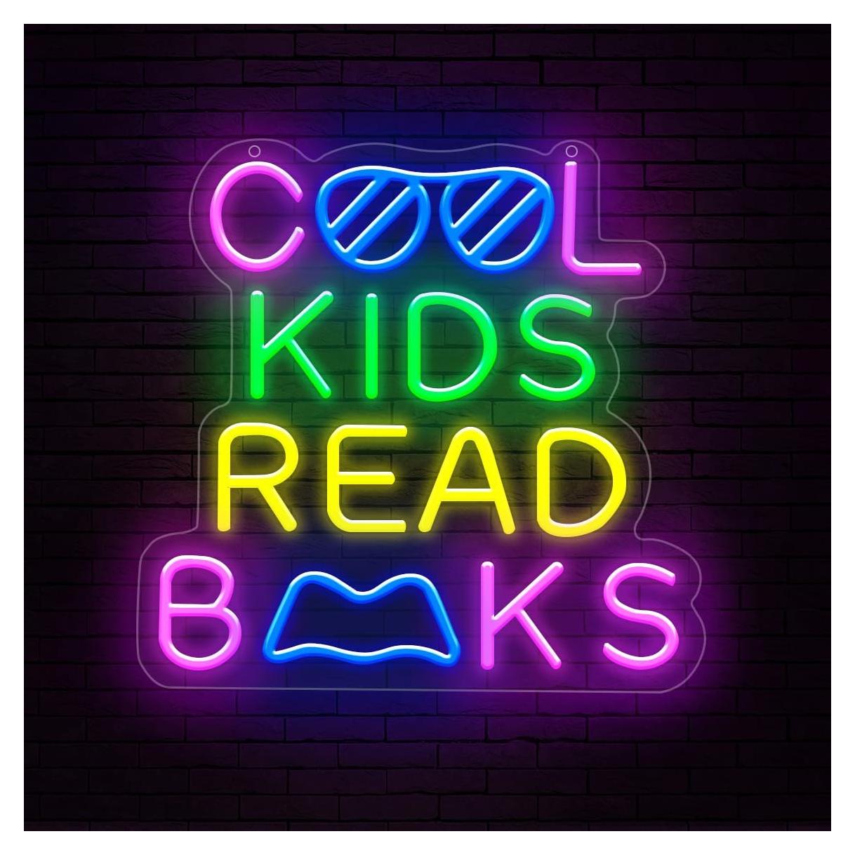 Letrero Neón Lumoonosity Cool Kids Read Books - LED USB