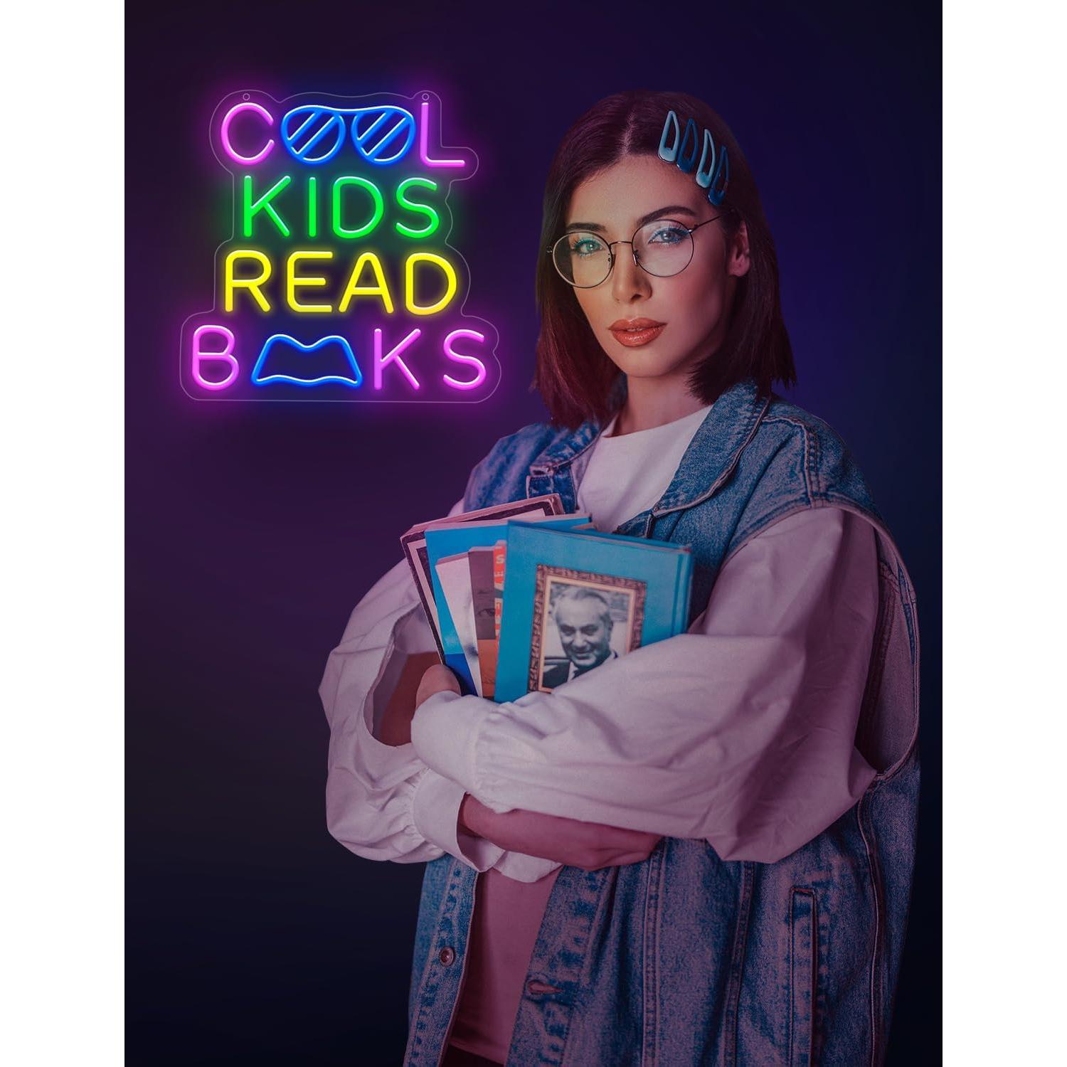 Letrero Neón Lumoonosity Cool Kids Read Books - LED USB