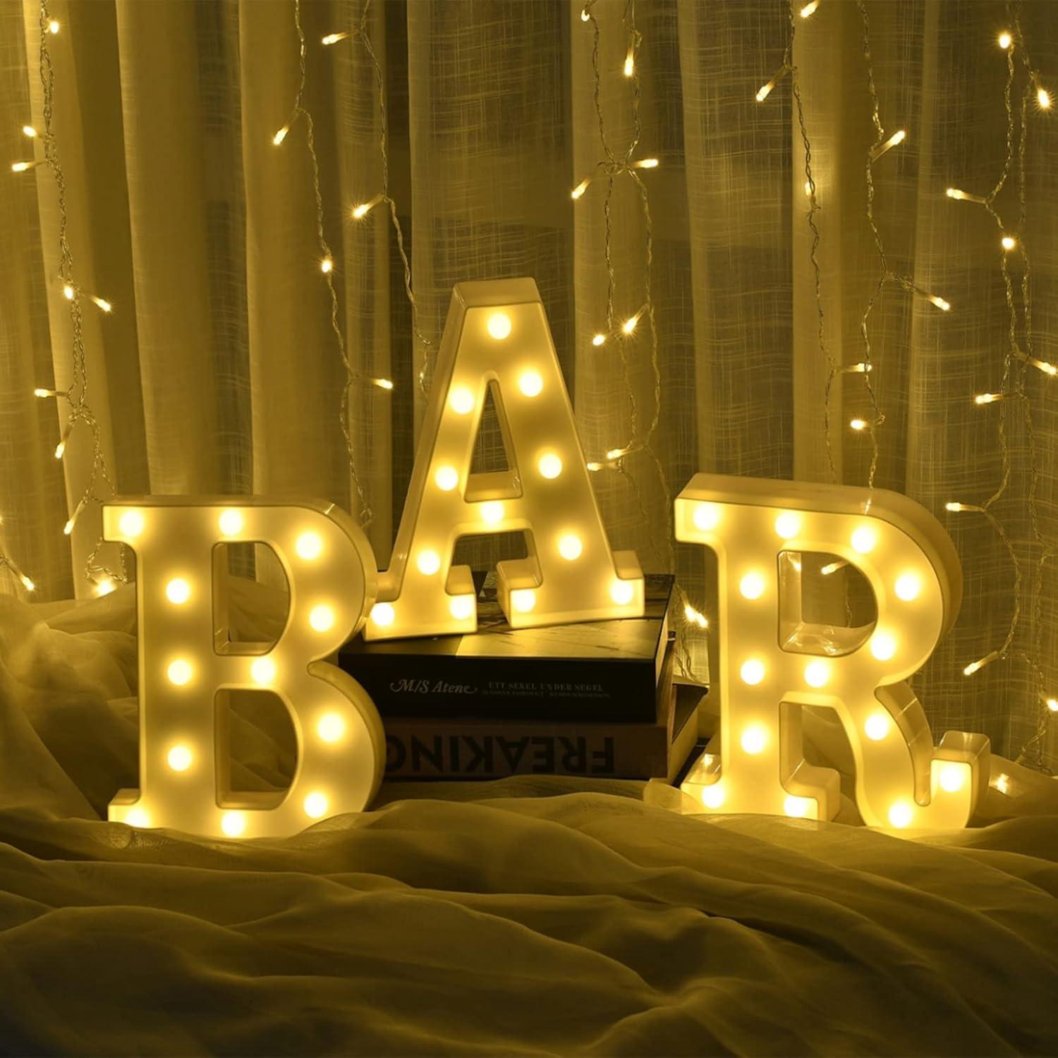 Luces de Letras LED Rdutuok para Decoración de Bar y Fiesta
