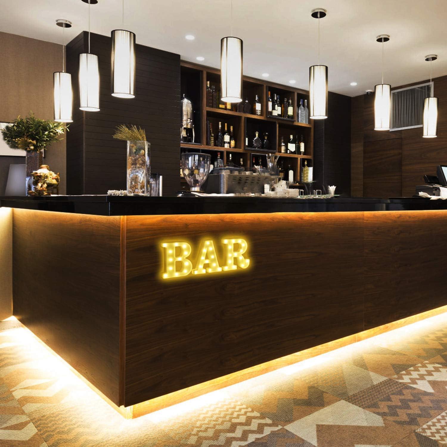 Luces de Letras LED Rdutuok para Decoración de Bar y Fiesta