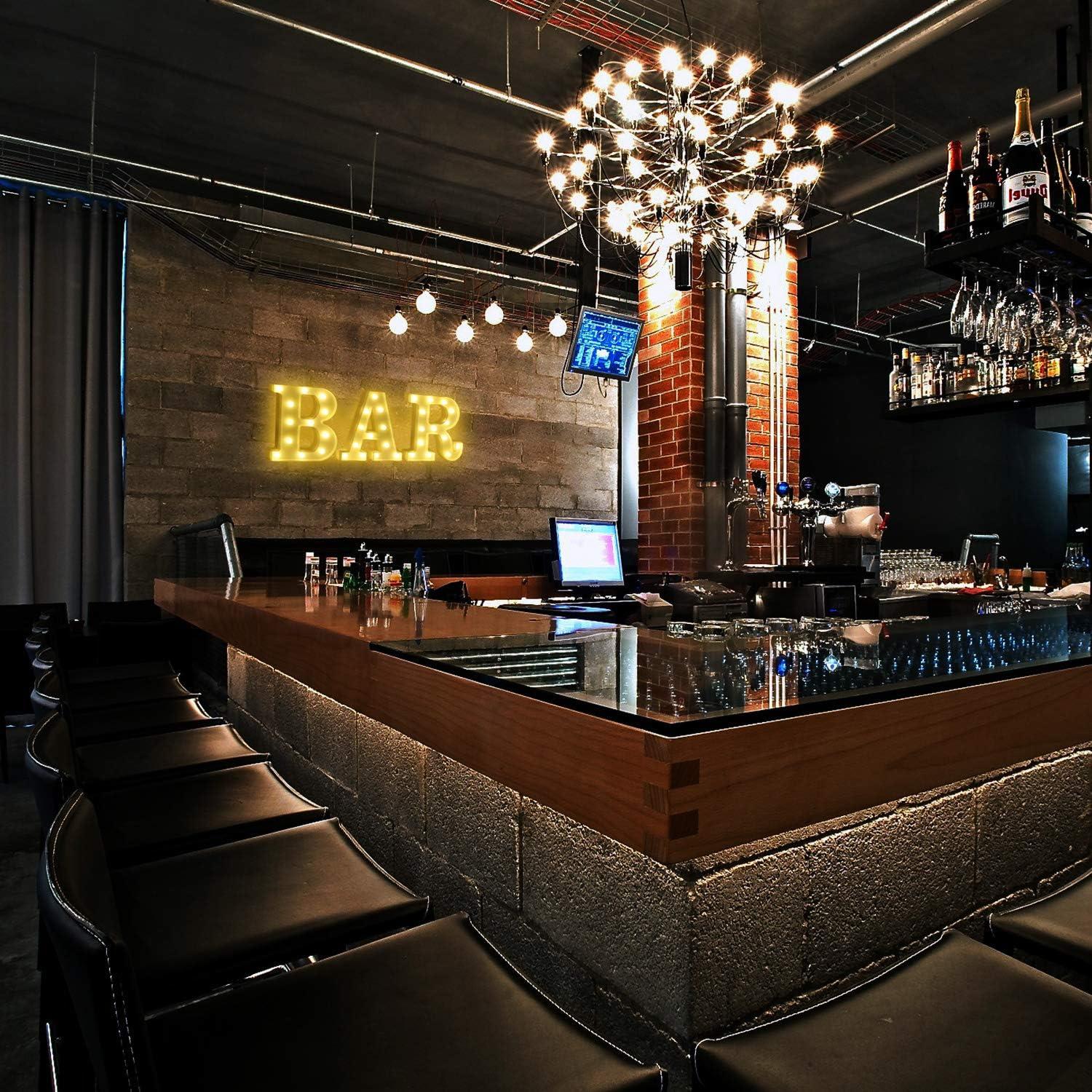 Luces de Letras LED Rdutuok para Decoración de Bar y Fiesta