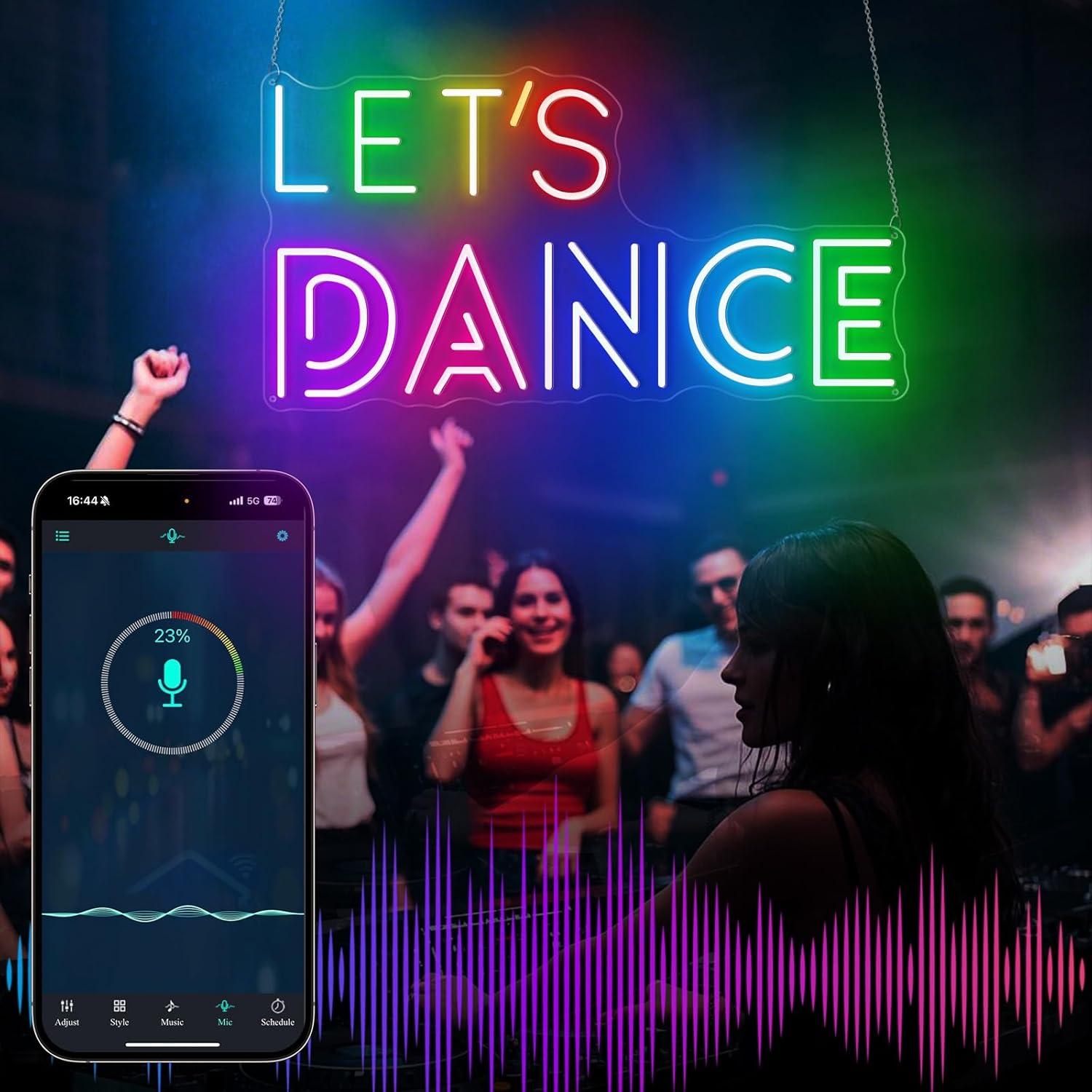 Cartel de Neón Personalizado HDJSIGN RGB 63.5x24.1 cm