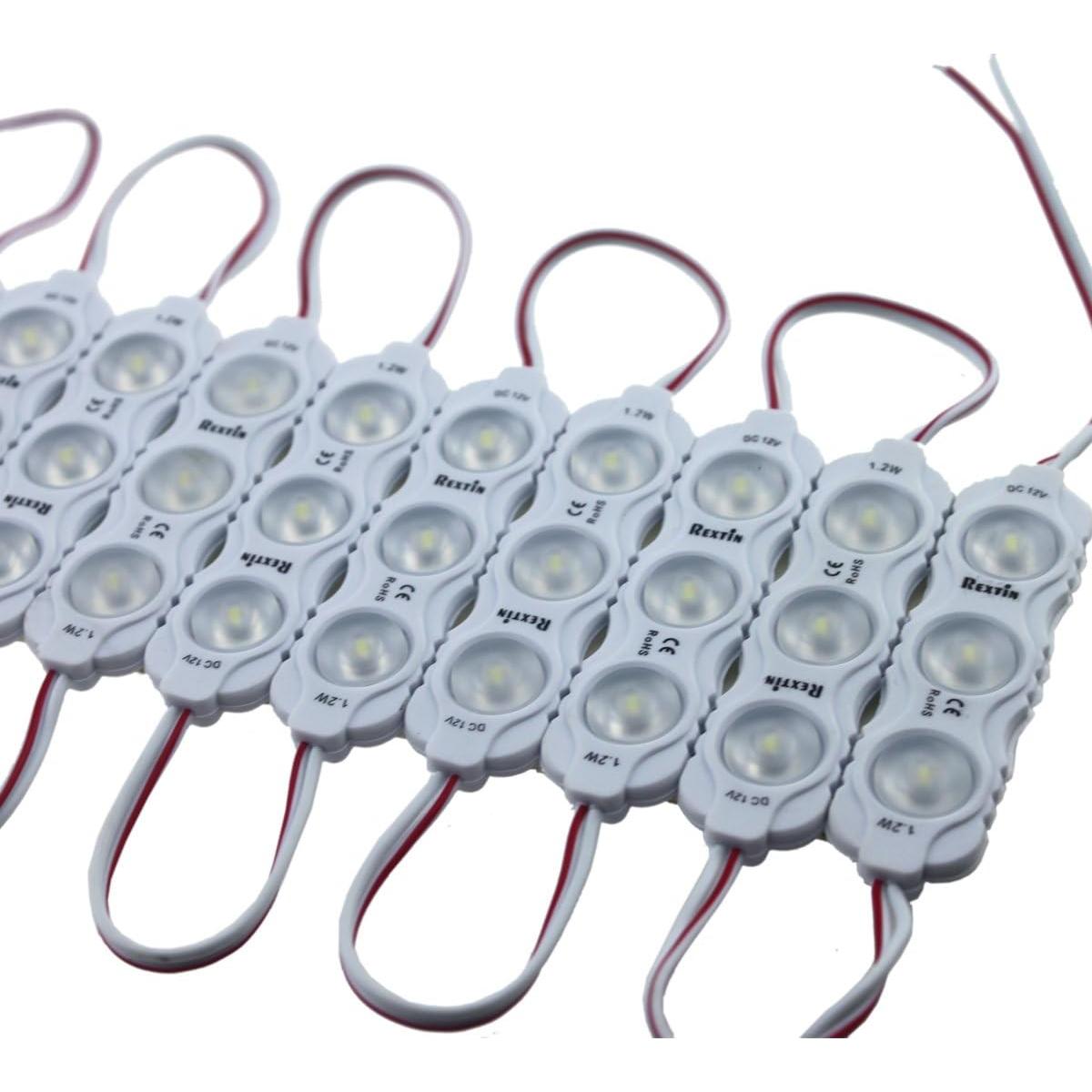 Módulos LED Rextin 2835 200pcs 120-150LM Impermeables