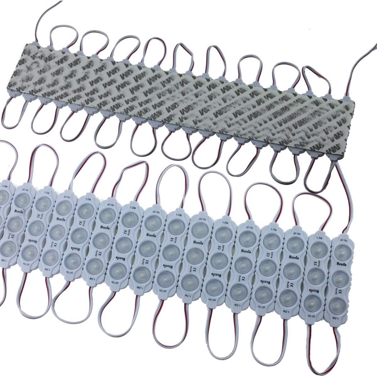 Módulos LED Rextin 2835 200pcs 120-150LM Impermeables