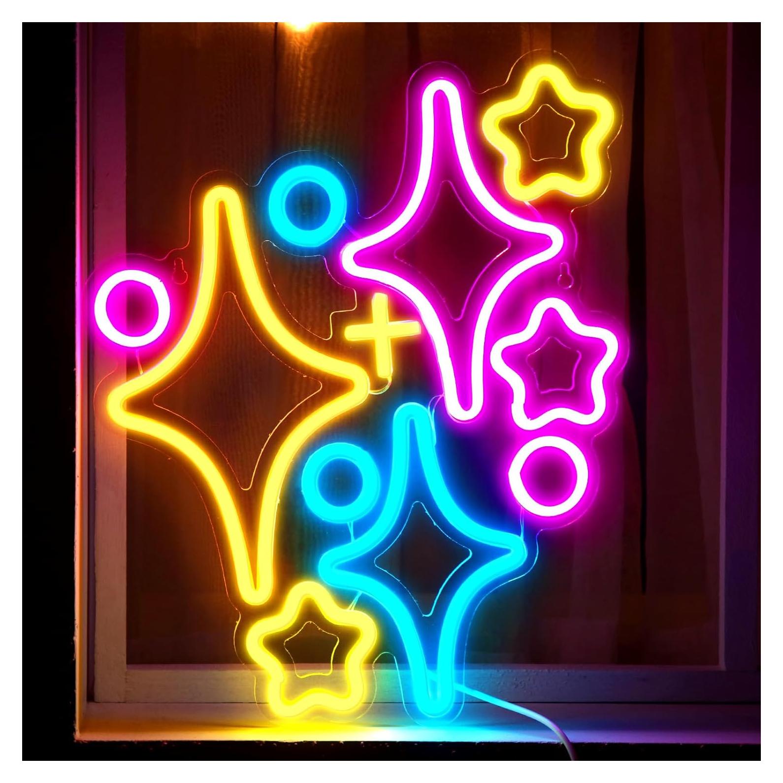 Luz de Neón Estrella Retisee 36x30 cm LED USB Decorativa