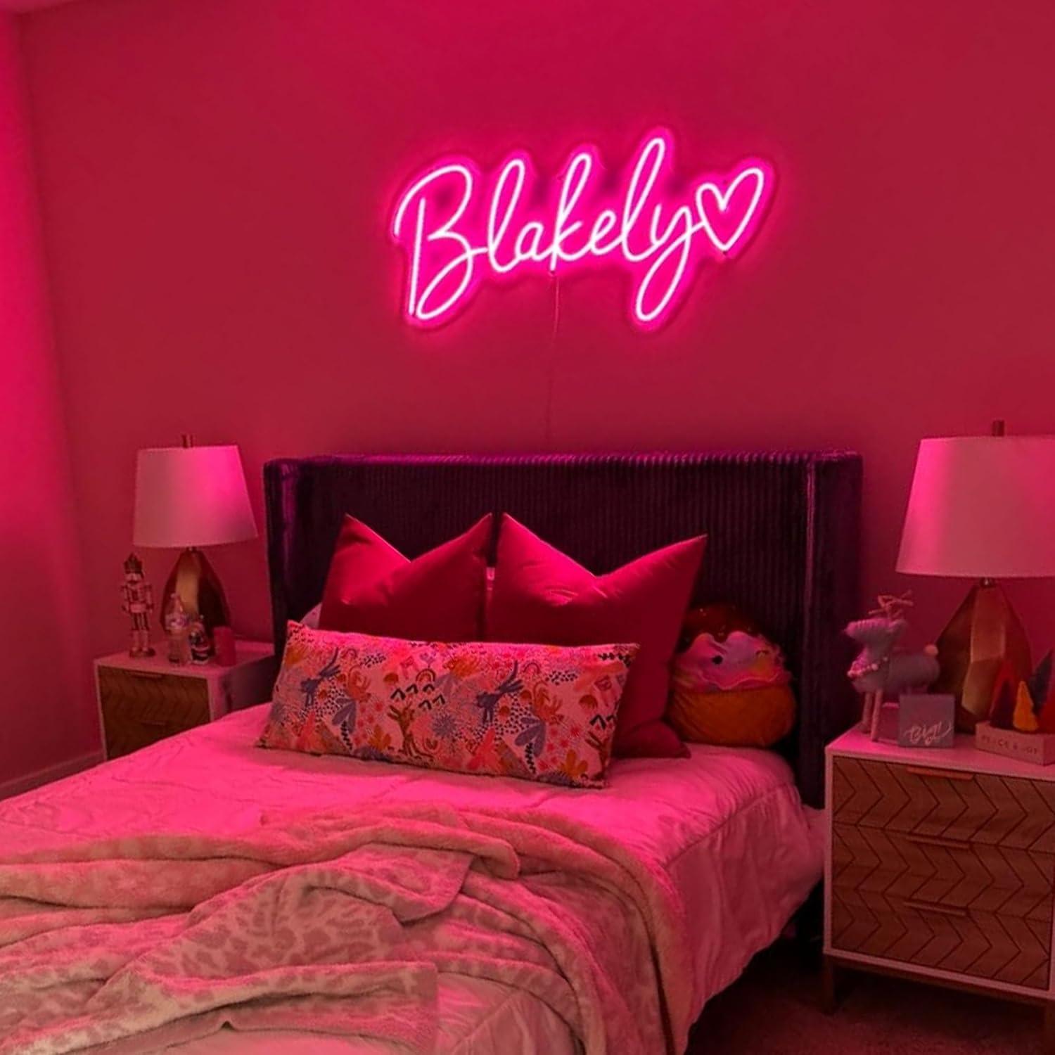 Letrero de Neón Personalizado YOSLEDUP 25-152 cm LED Decorativo