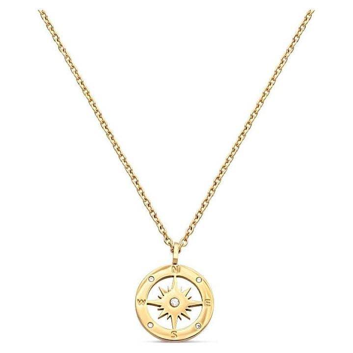 Collar Choker Oro Baño Galis 45.72 cm con Diamante Falso