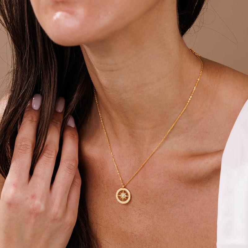 Collar Choker Oro Baño Galis 45.72 cm con Diamante Falso