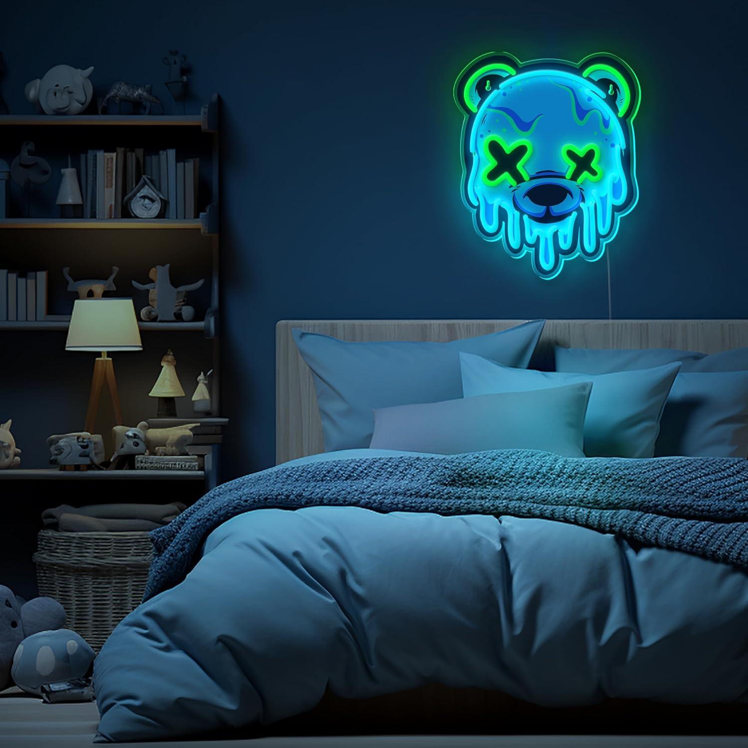 Luz de Neón Oso de Hielo LED BTX-LF - Decoración Pared USB