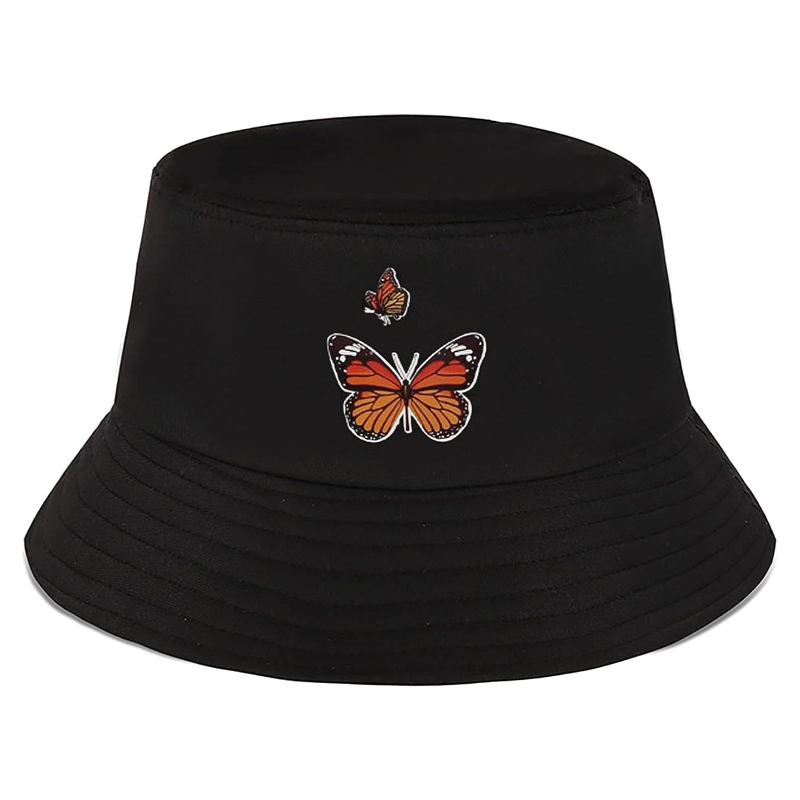 Sombrero de Cubo Bordado XYIYI Algodón Unisex Playa