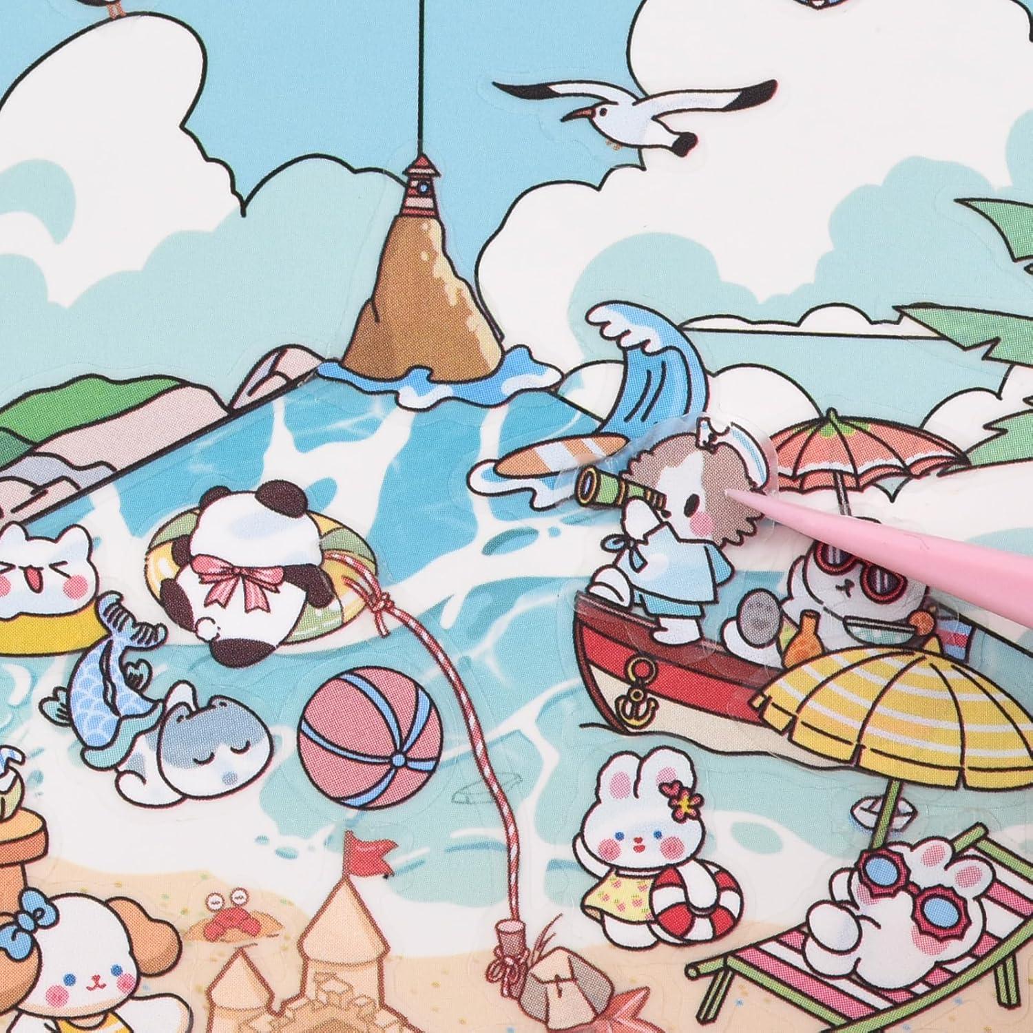 24 Pegatinas 3D GUBEARE para Crear Escenas de Habitaciones