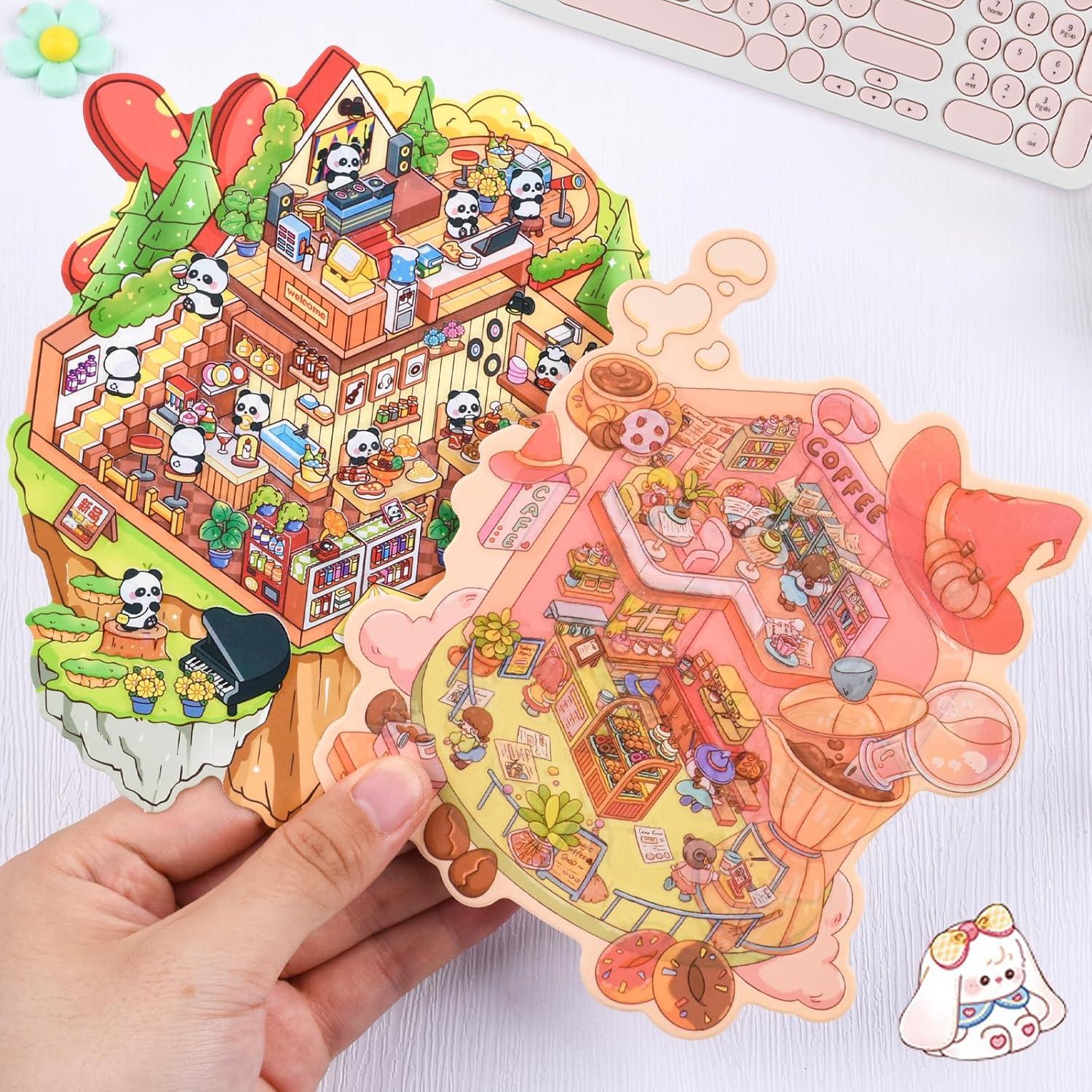 24 Pegatinas 3D GUBEARE para Crear Escenas de Habitaciones