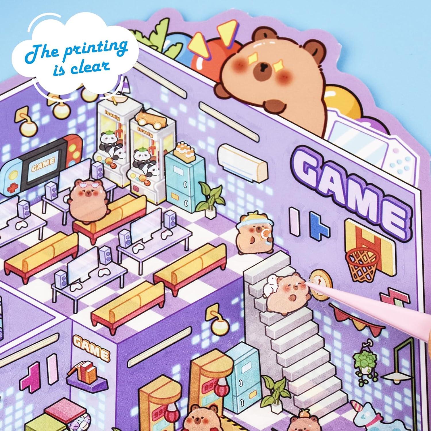 Libro de Pegatinas 3D GUBEARE - 20 Conjuntos Creativos