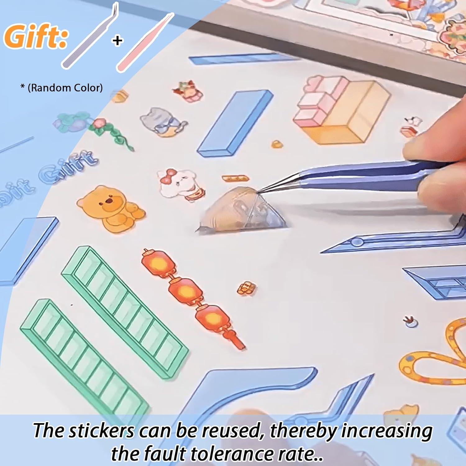 20 Juegos de Pegatinas 3D DIY TIYIMIYUXU para Adultos