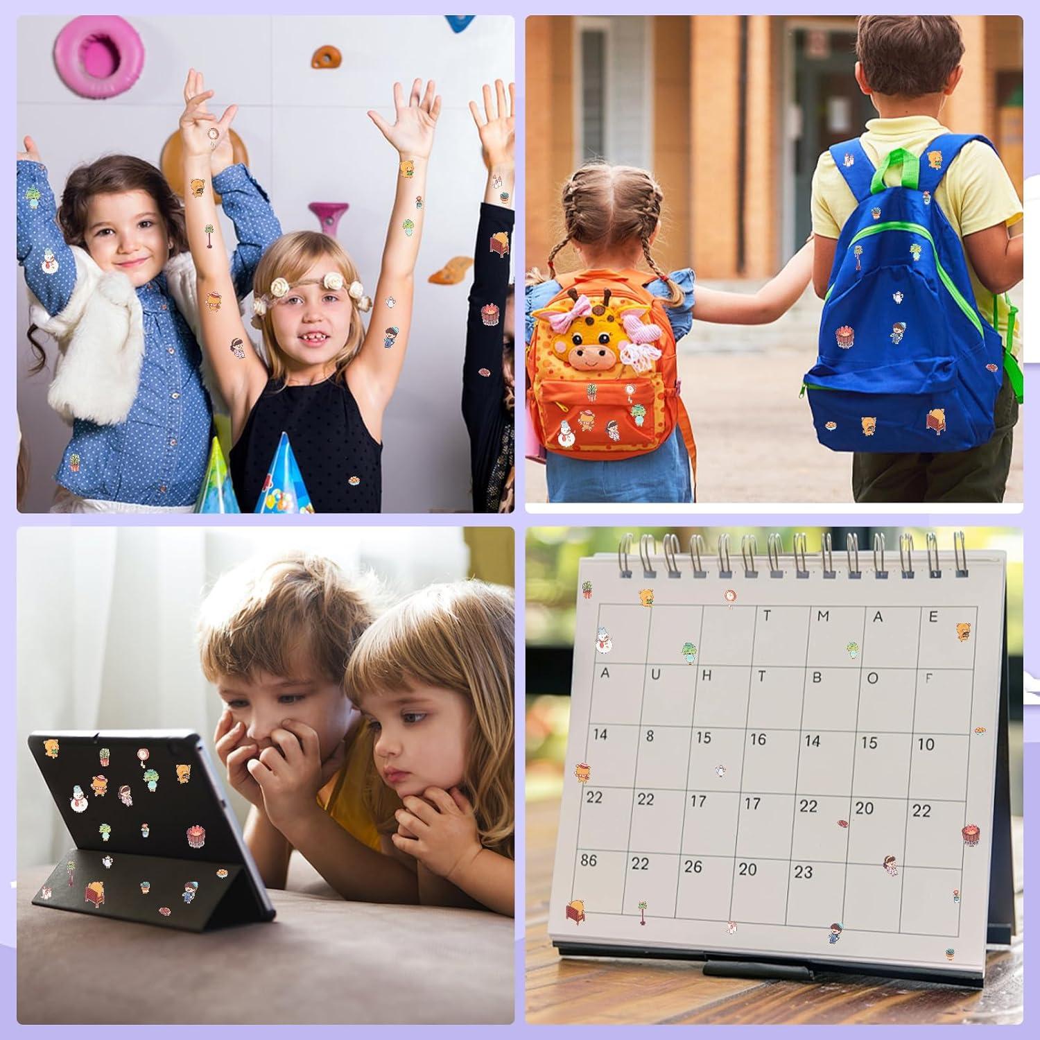 Pegatinas 3D DIY VAIOZXE - Set de 4 Escenas de Animales