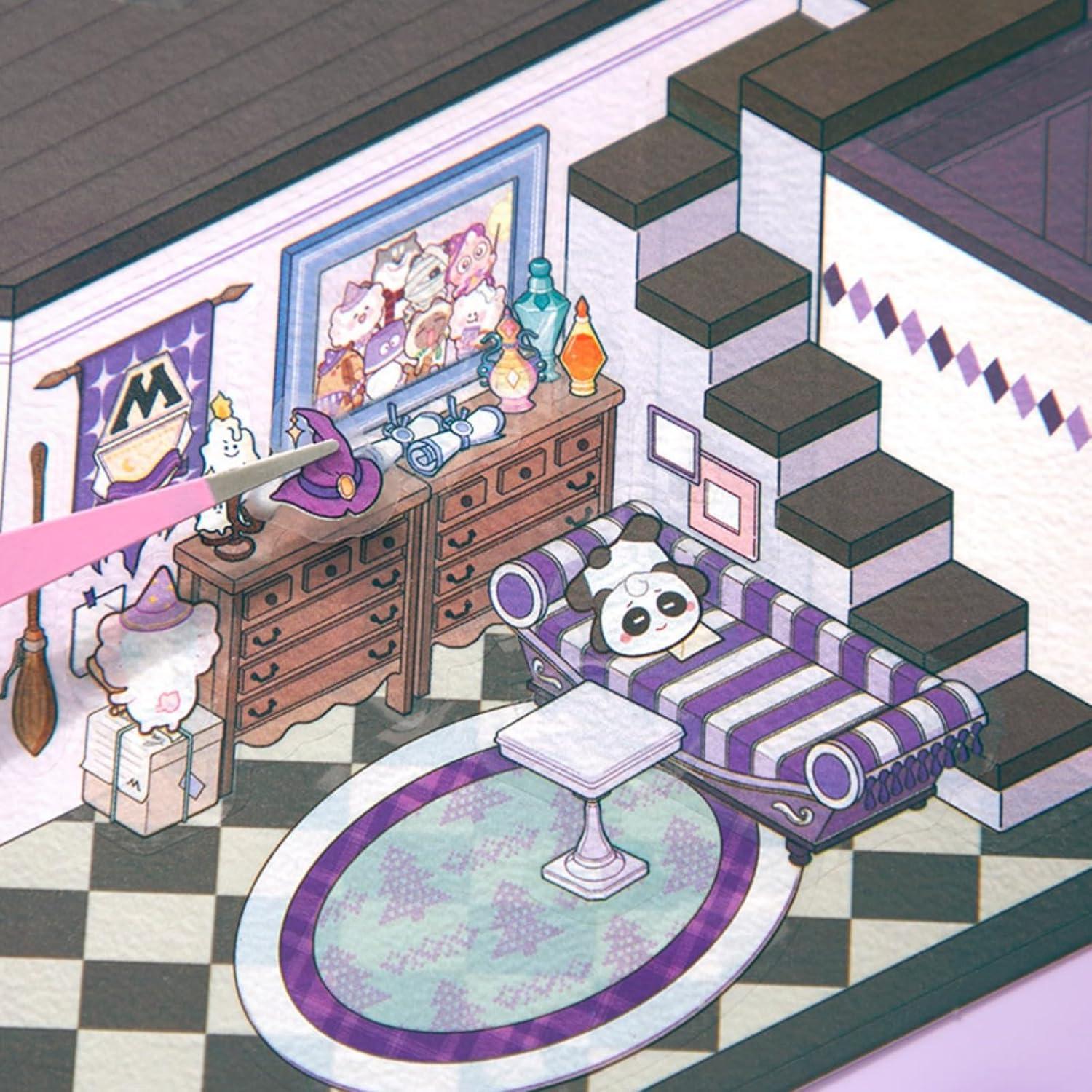 Set de Stickers 3D HFKPJRT Casa Halloween 22.6x18.7cm