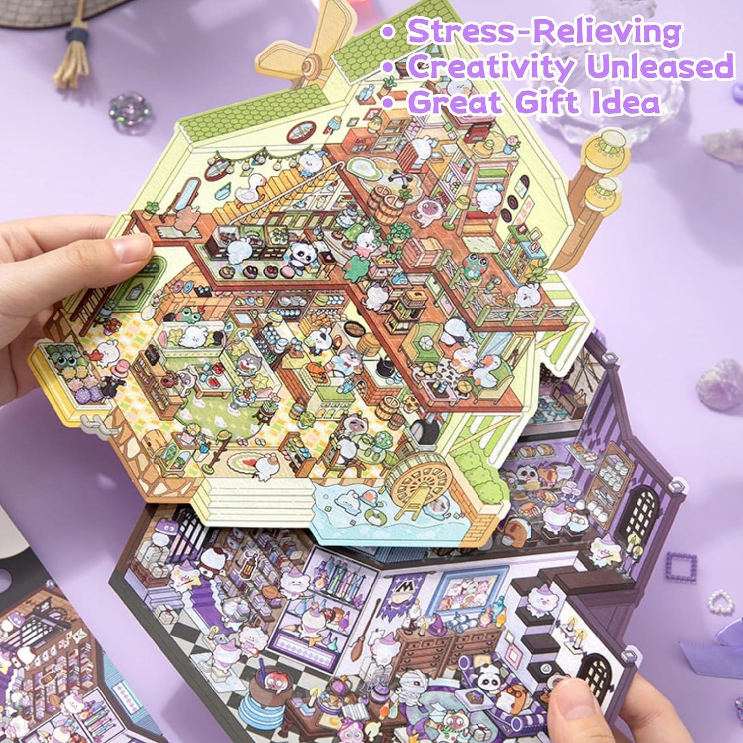 Set de Stickers 3D HFKPJRT Casa Halloween 22.6x18.7cm