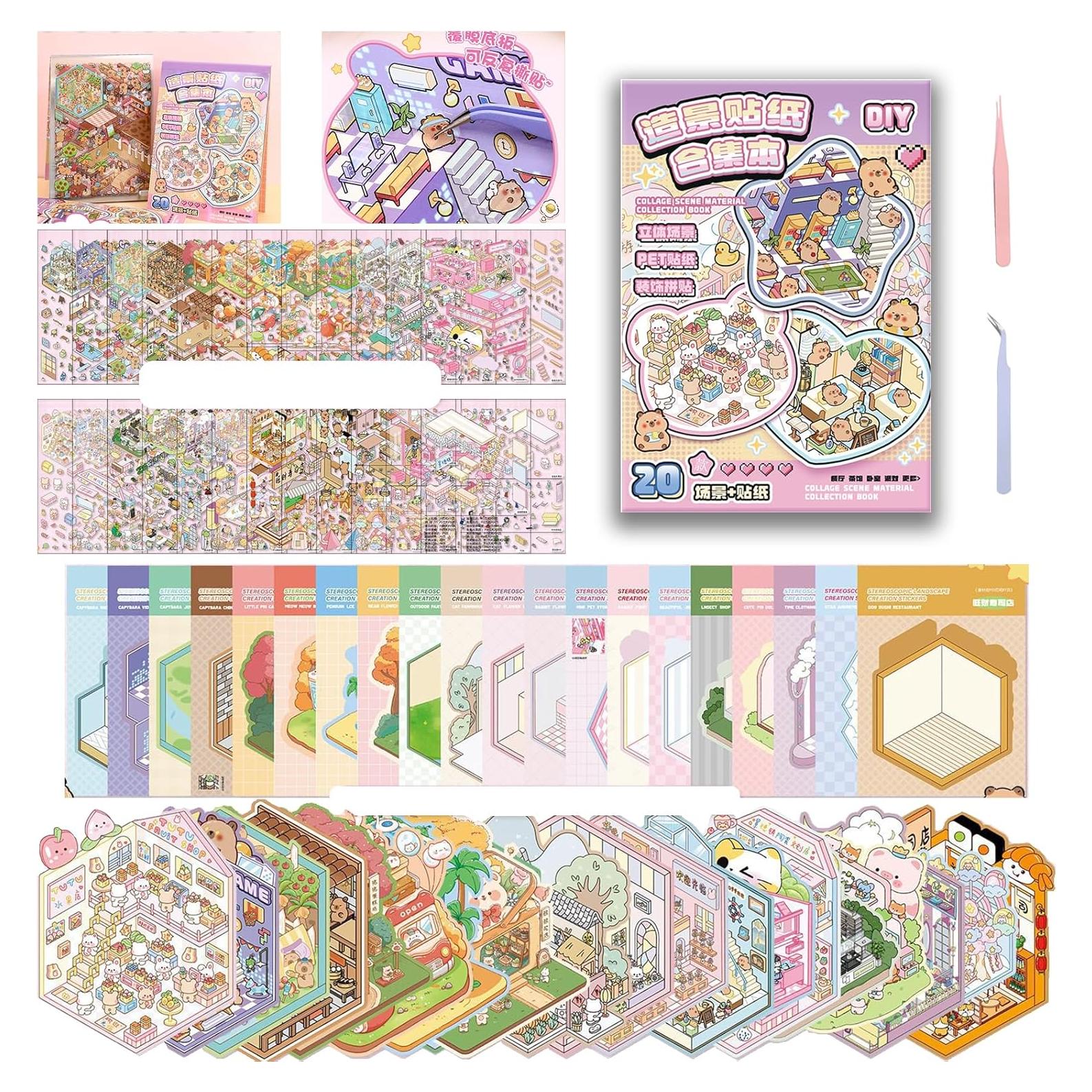 20 Conjuntos de Pegatinas 3D TIYIMIYUXU para Adultos