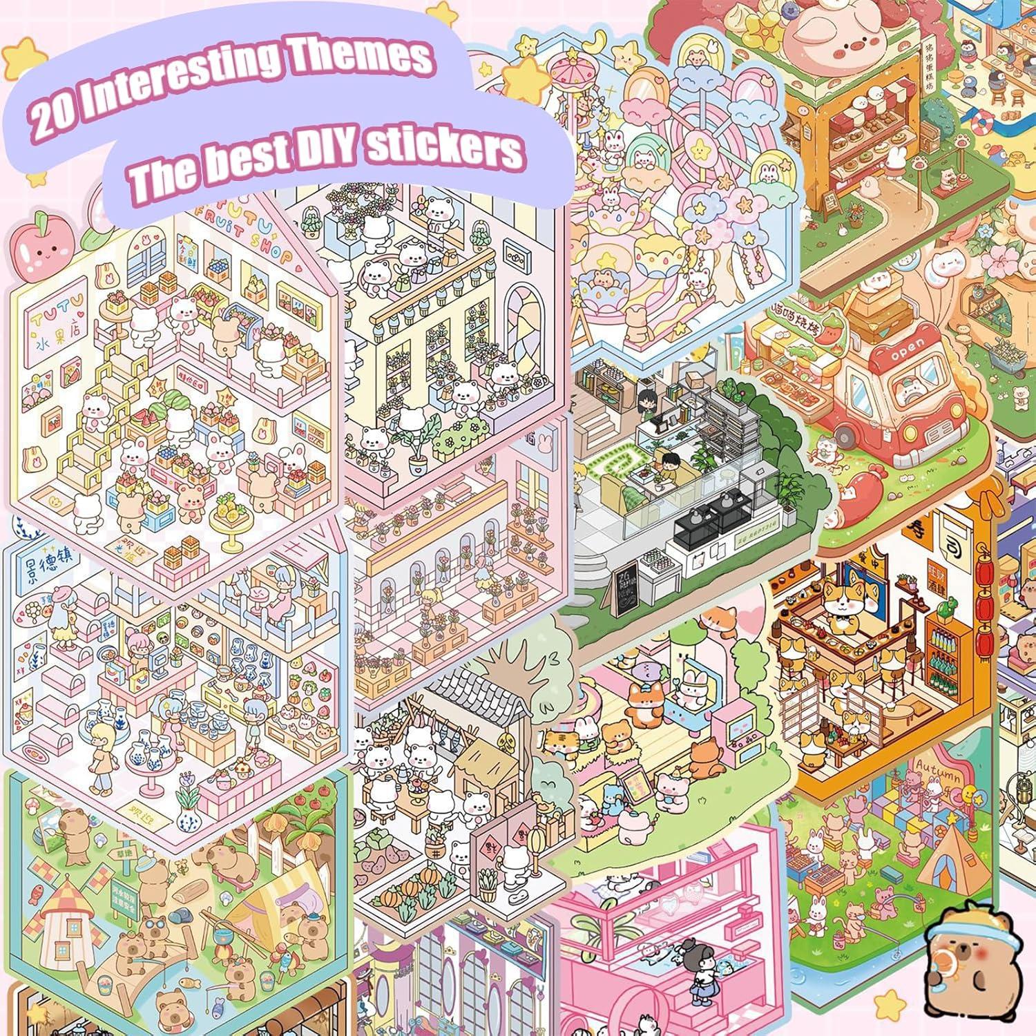 20 Conjuntos de Pegatinas 3D TIYIMIYUXU para Adultos