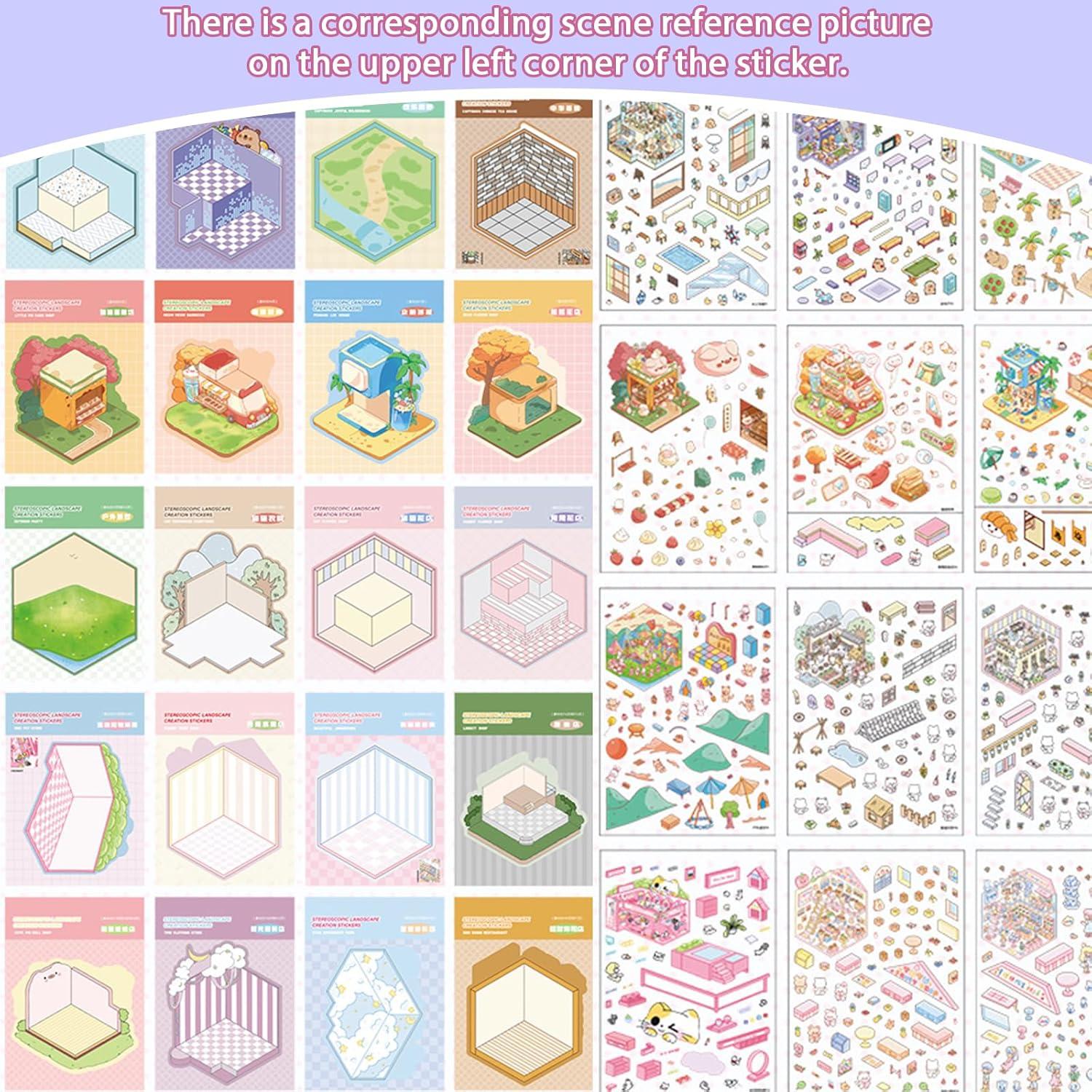 20 Conjuntos de Pegatinas 3D TIYIMIYUXU para Adultos