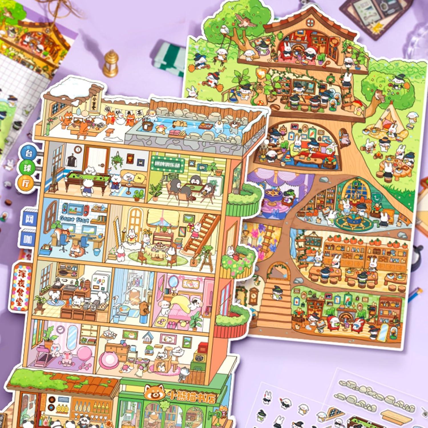 Pegatinas 3D DIY Honoson - 26 Hojas Multicolor para Manualidades