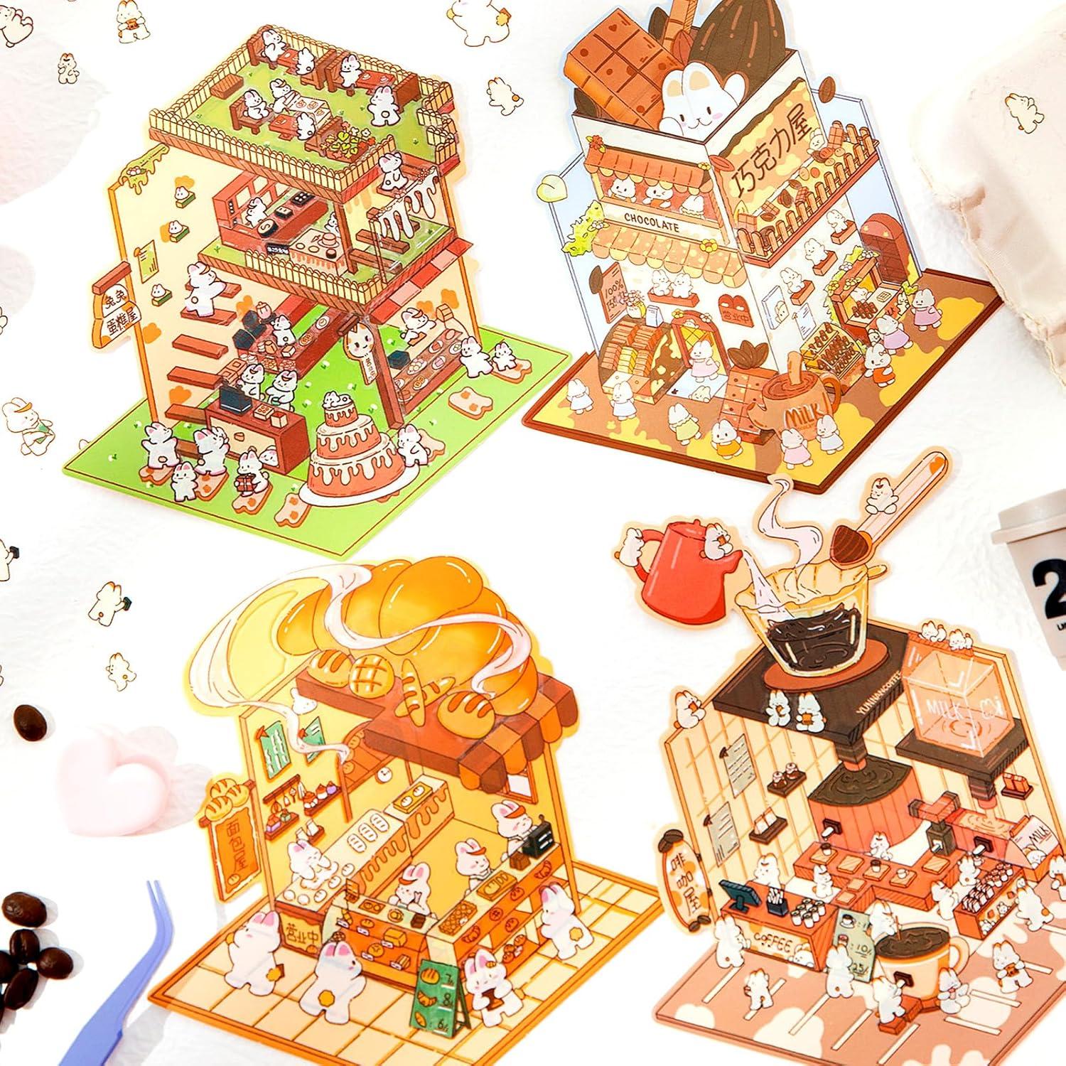 Pegatinas 3D DIY Honoson - 26 Hojas Multicolor para Manualidades