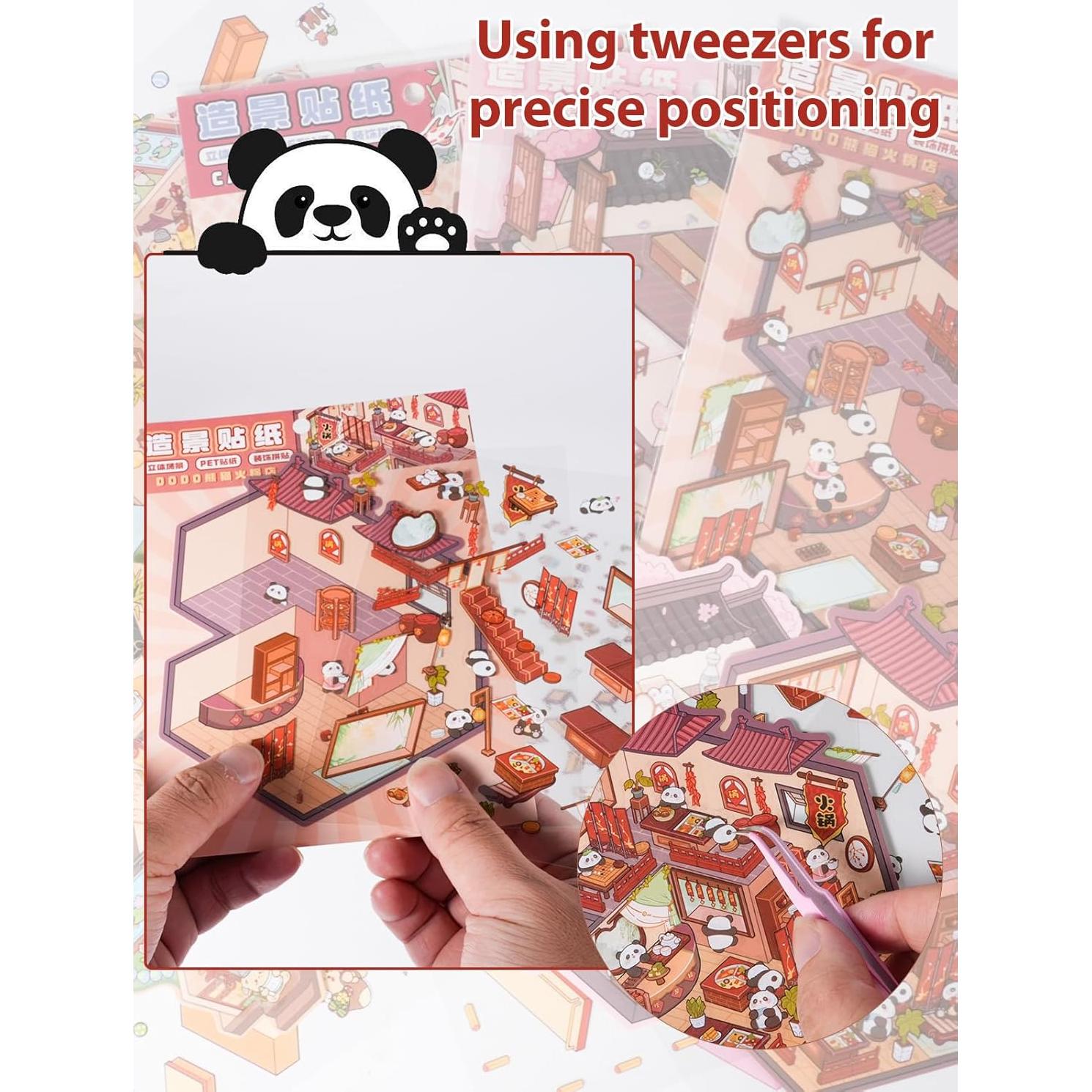 Pegatinas 3D DIY Zuplo para Adultos y Niños - 4 Escenas Temáticas