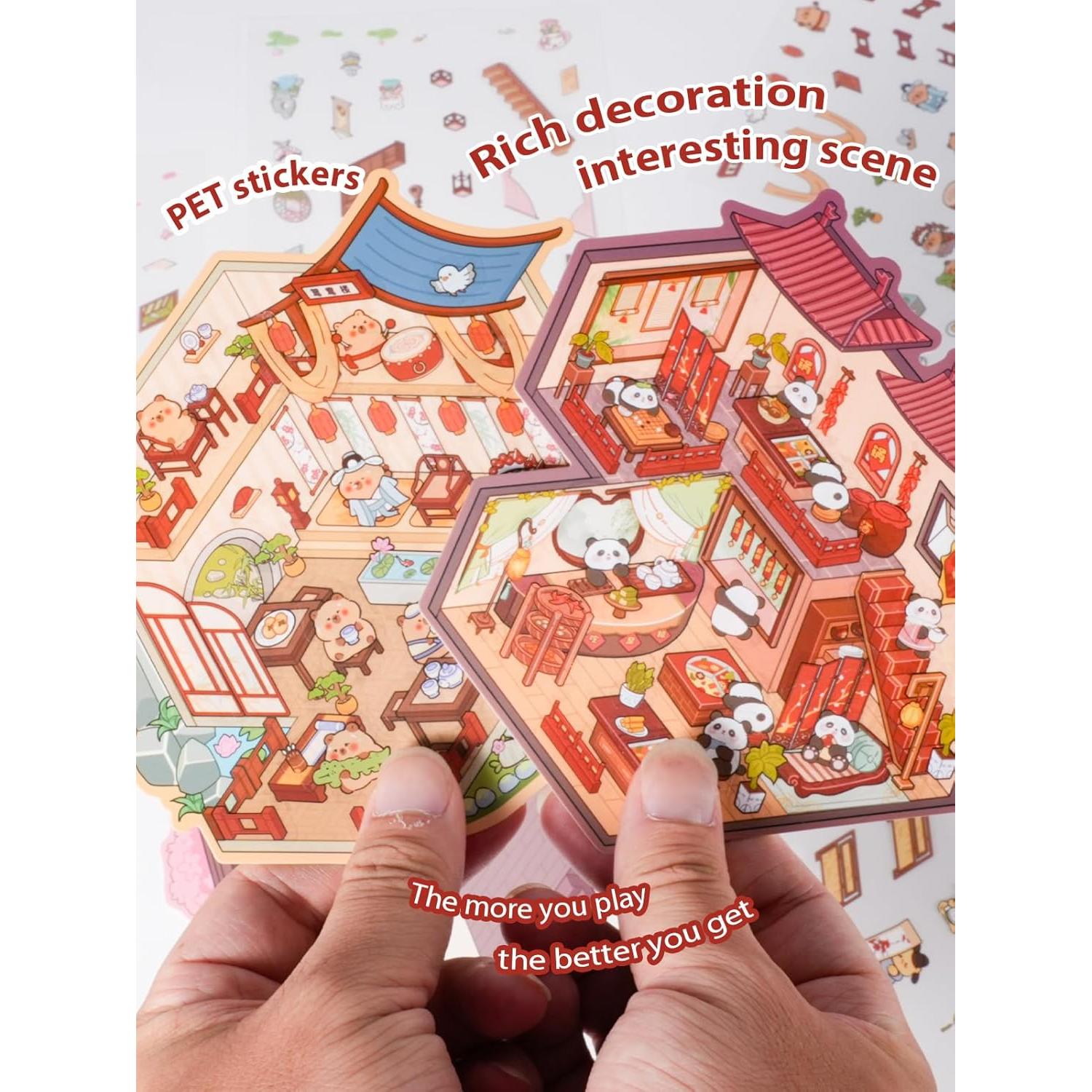 Pegatinas 3D DIY Zuplo para Adultos y Niños - 4 Escenas Temáticas