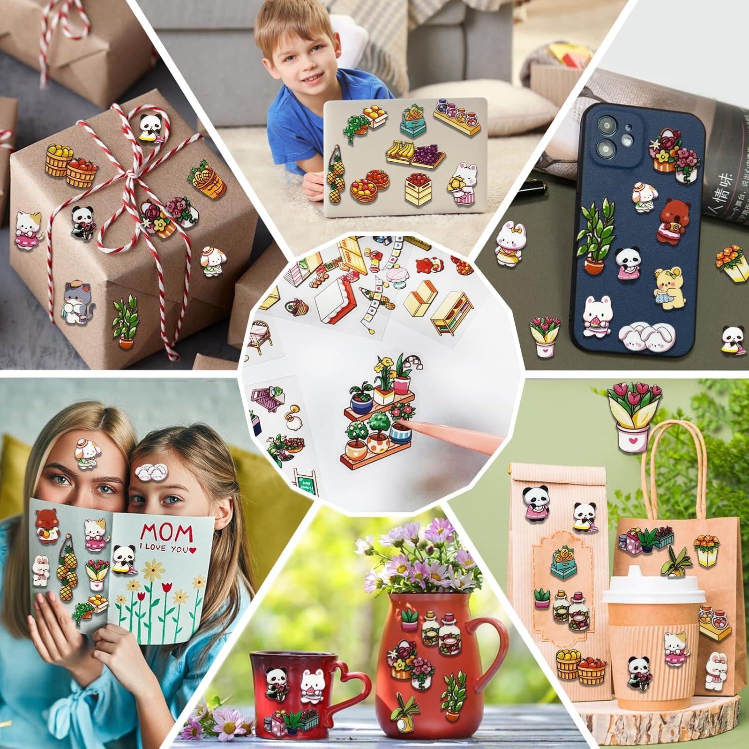 Pegatinas 3D DIY Zhzcncg - Taller de Osos, Restaurante, Barbería