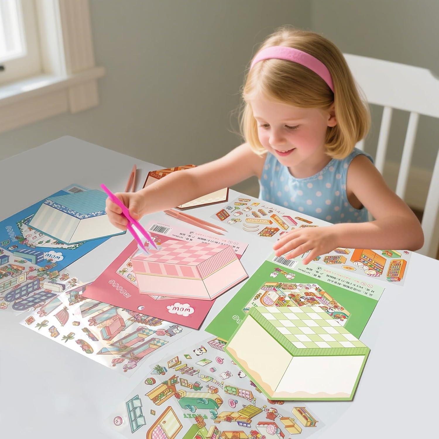 Pegatinas 3D DIY Zhzcncg - Taller de Osos, Restaurante, Barbería