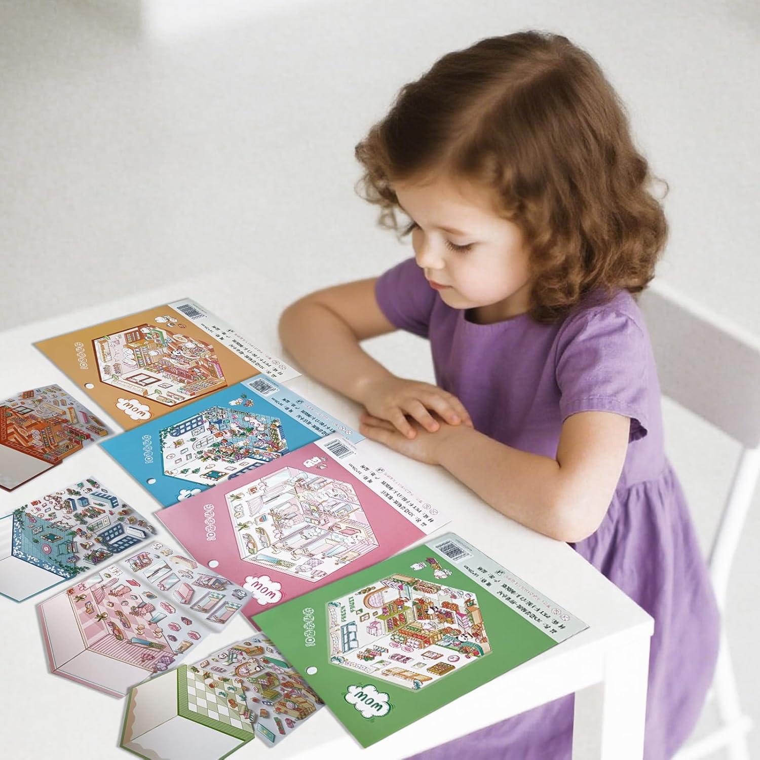 Pegatinas 3D DIY Zhzcncg - Taller de Osos, Restaurante, Barbería